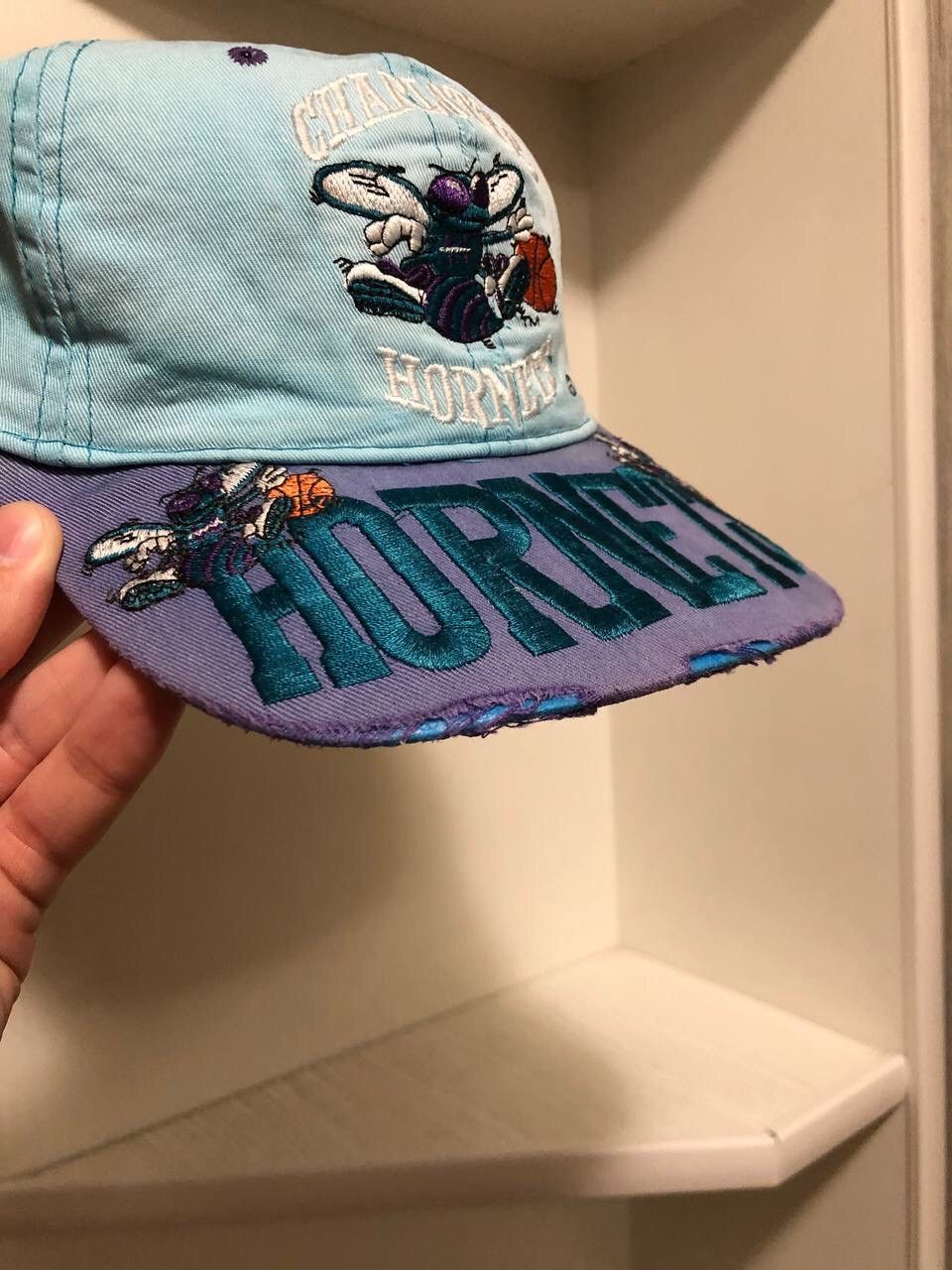 NBA × Starter × Vintage Charlotte Hornets vinatge cap embrioded 90s Size ONE SIZE - 2 Thumbnail