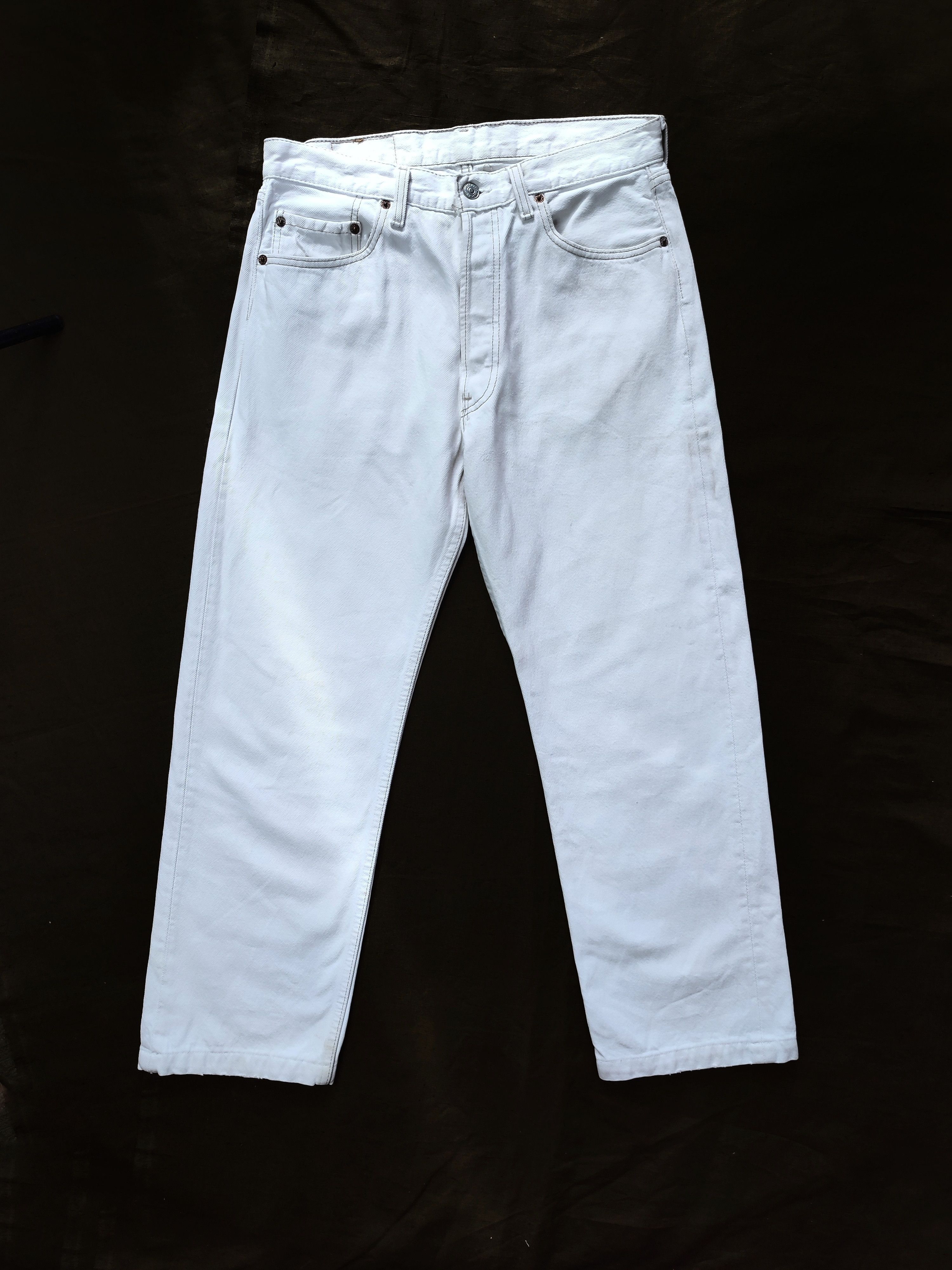 Levi's Levis 501 Usa vintage white denim Size US 30 / EU 46 - 1 Thumbnail