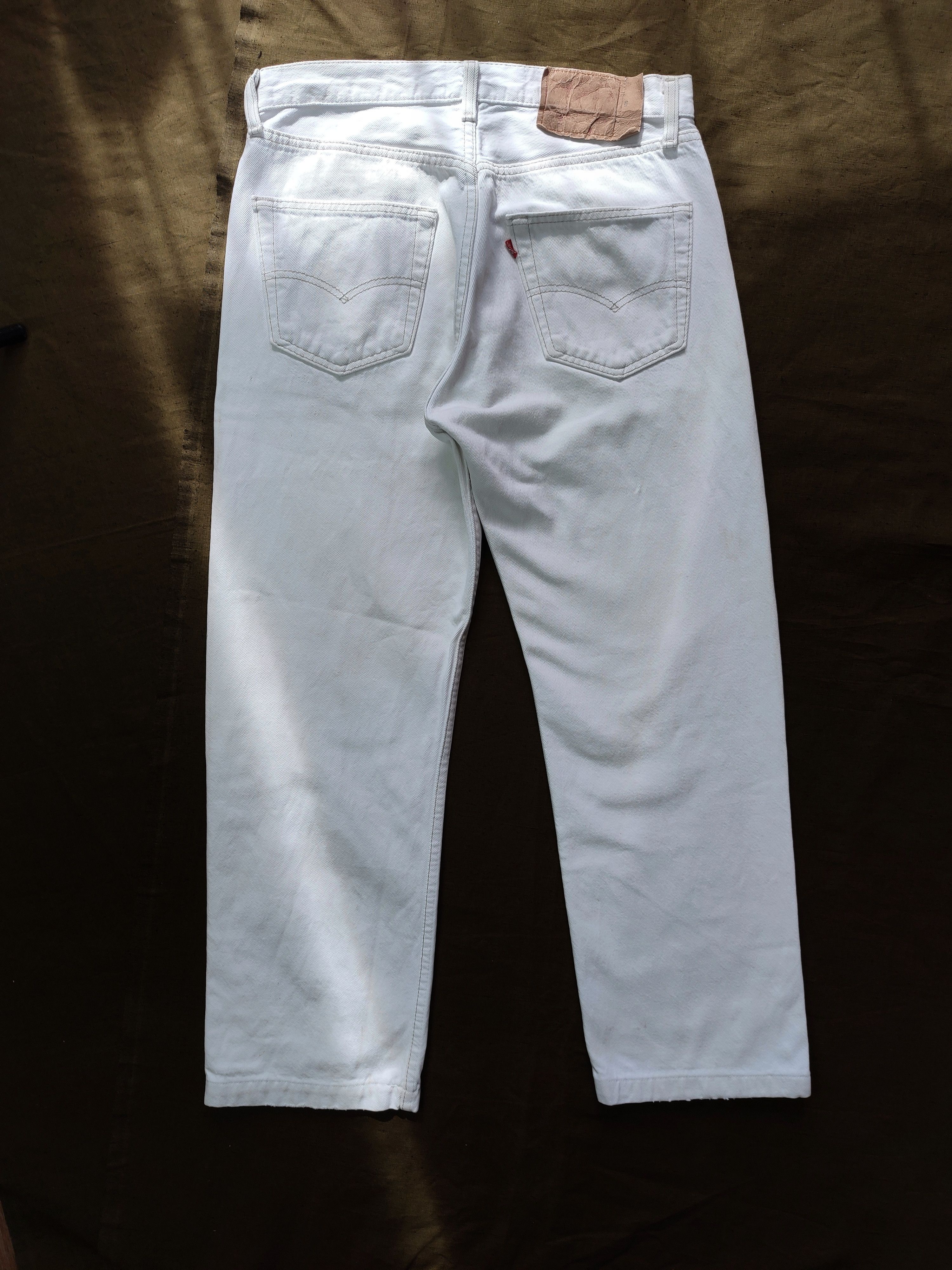 Levi's Levis 501 Usa vintage white denim Size US 30 / EU 46 - 2 Thumbnail