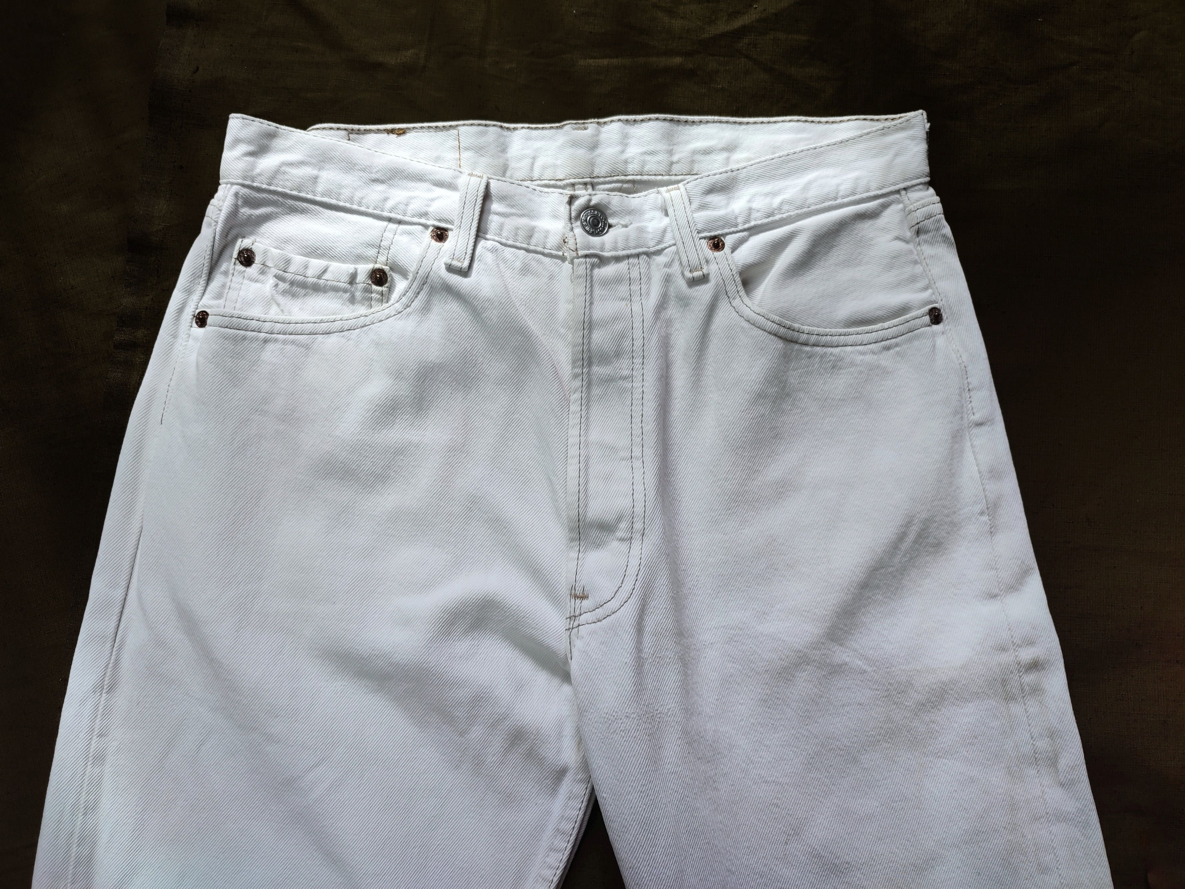 Levi's Levis 501 Usa vintage white denim Size US 30 / EU 46 - 3 Thumbnail