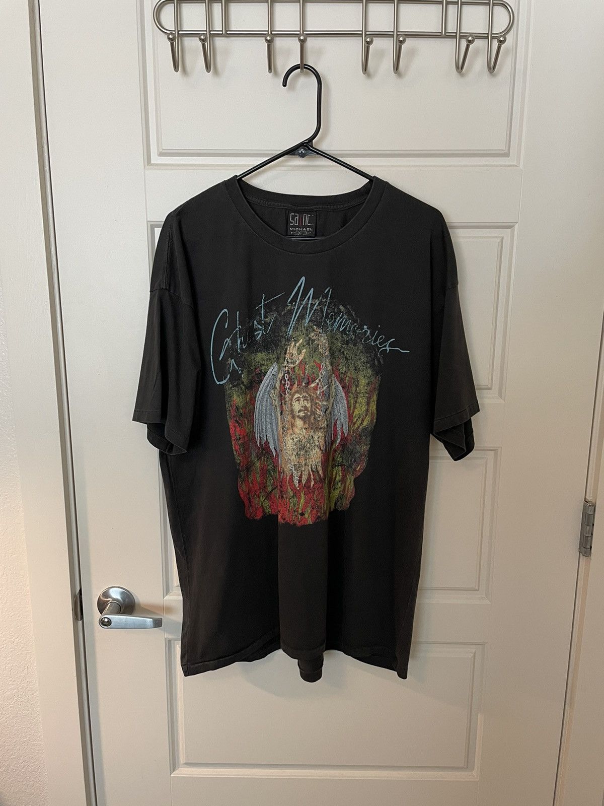 image of Cali Thornhill Dewitt x Readymade Saint Michael Jane’S Addiction Tee in Black, Men's (Size Large)