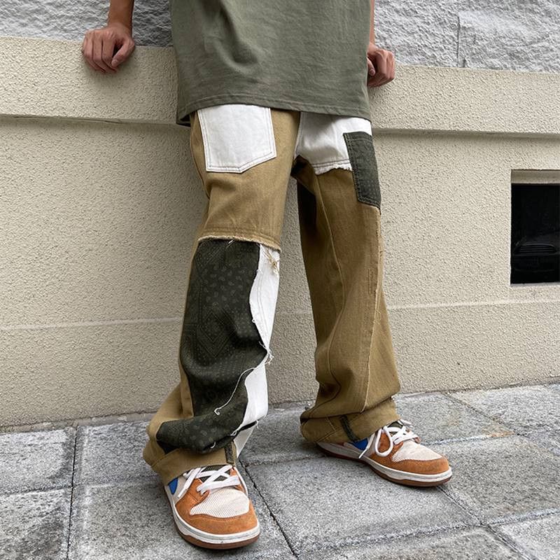 Japanese Brand fashion pants with patches Size US 32 / EU 48 - 1 Thumbnail
