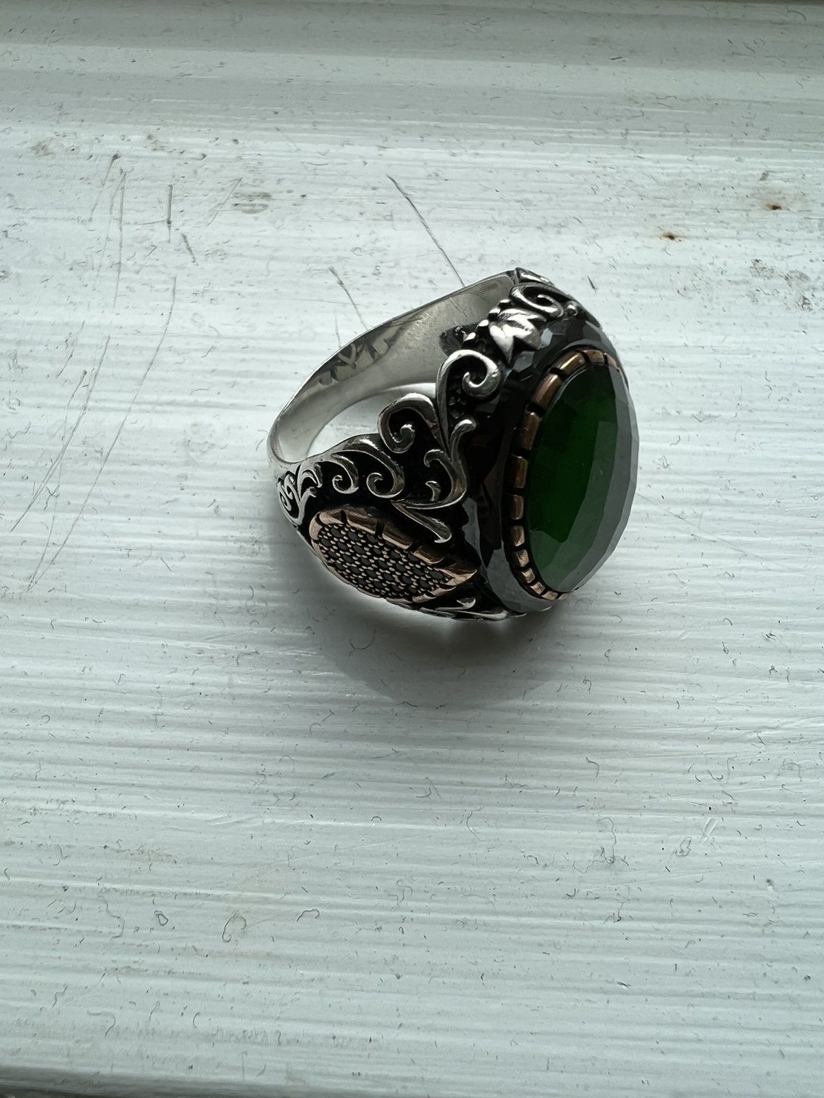 Other 925 Sterling silver ottasilver ring size 10 cz Size ONE SIZE - 2 Thumbnail
