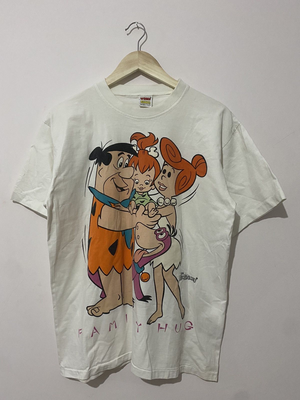 Vintage Fred Flinstone Family Hug 90s t shirt | Grailed