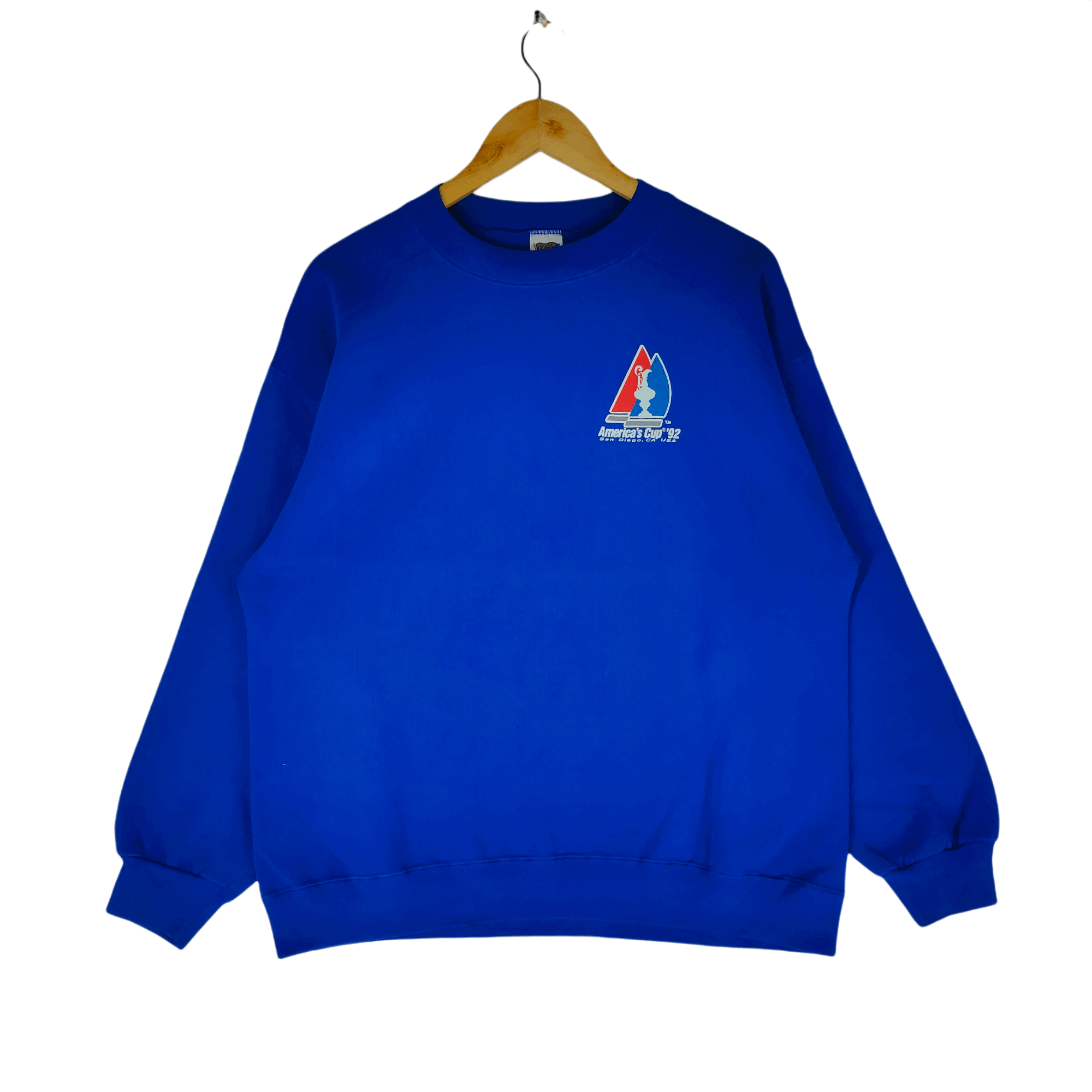 Vintage Vintage 1992 AMERICA'S CUP Big Back Printed Sweatshirt Size US L / EU 52-54 / 3 - 2 Thumbnail