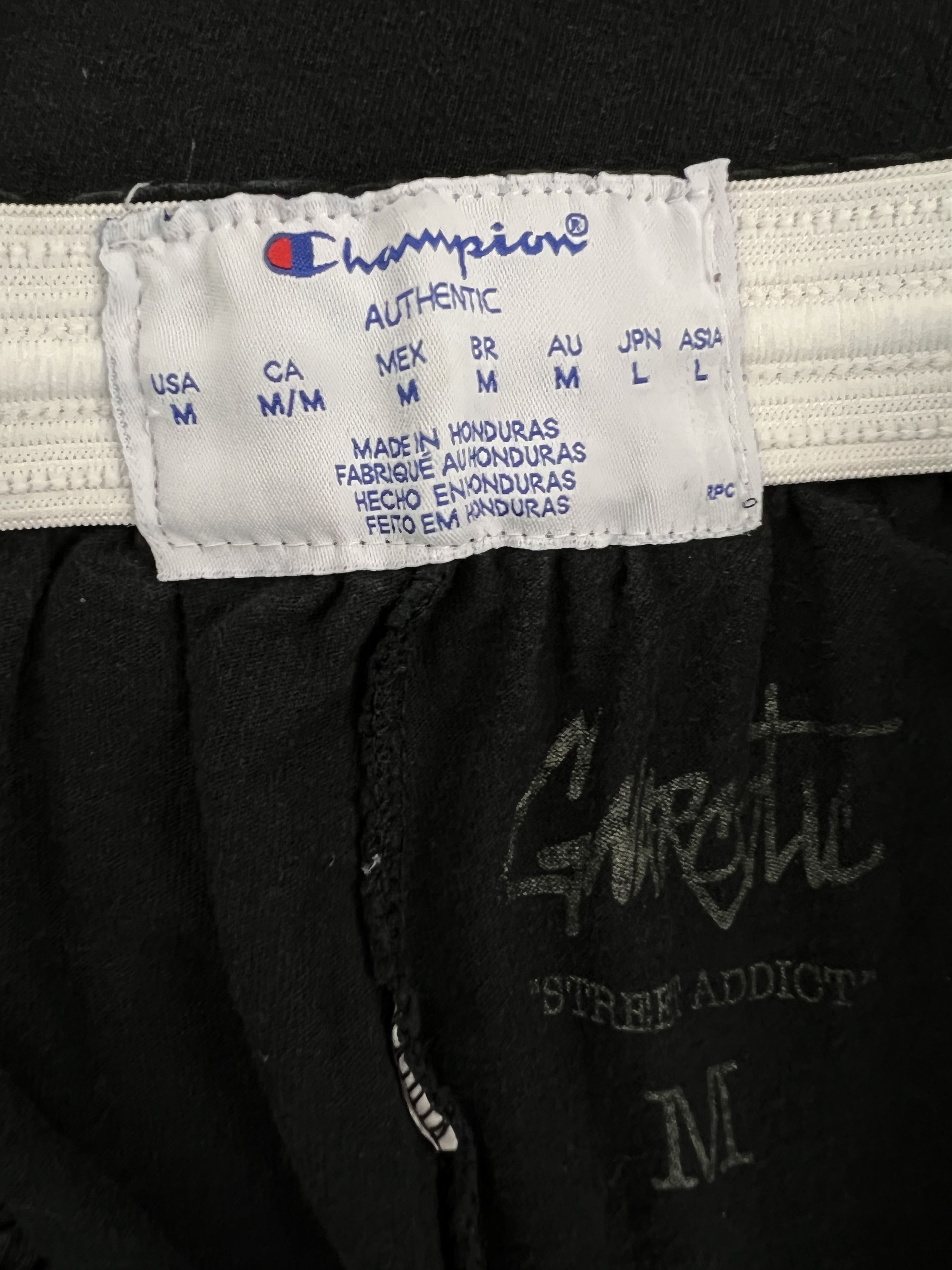 Gnarcotic Gnarcotic Black Champion Flame Logo Shorts Black Medium Size US 32 / EU 48 - 4 Thumbnail