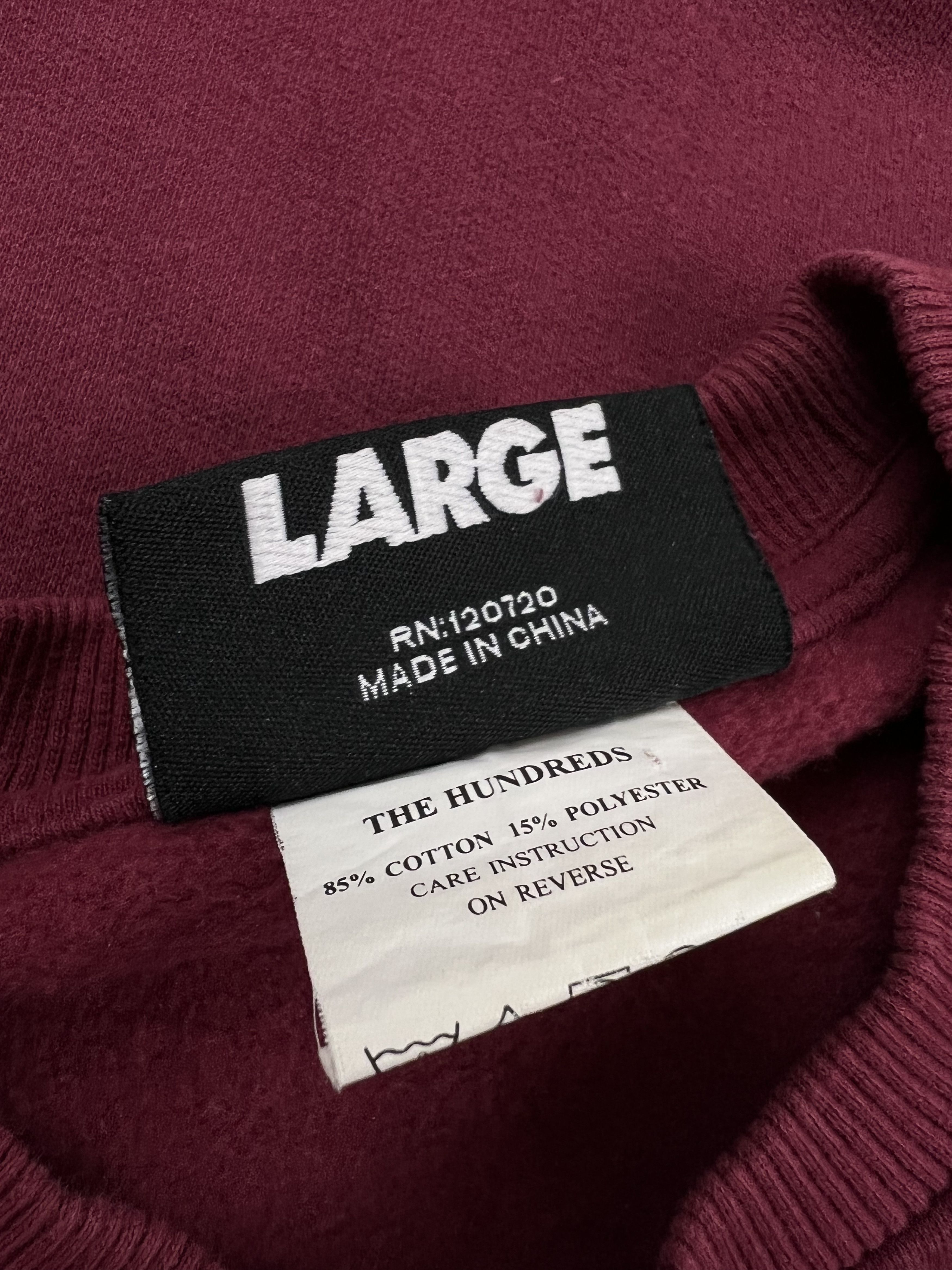 The Hundreds The Hundreds Sailor Bomb Boy Sweatshirt Burgundy Large Size US L / EU 52-54 / 3 - 4 Thumbnail