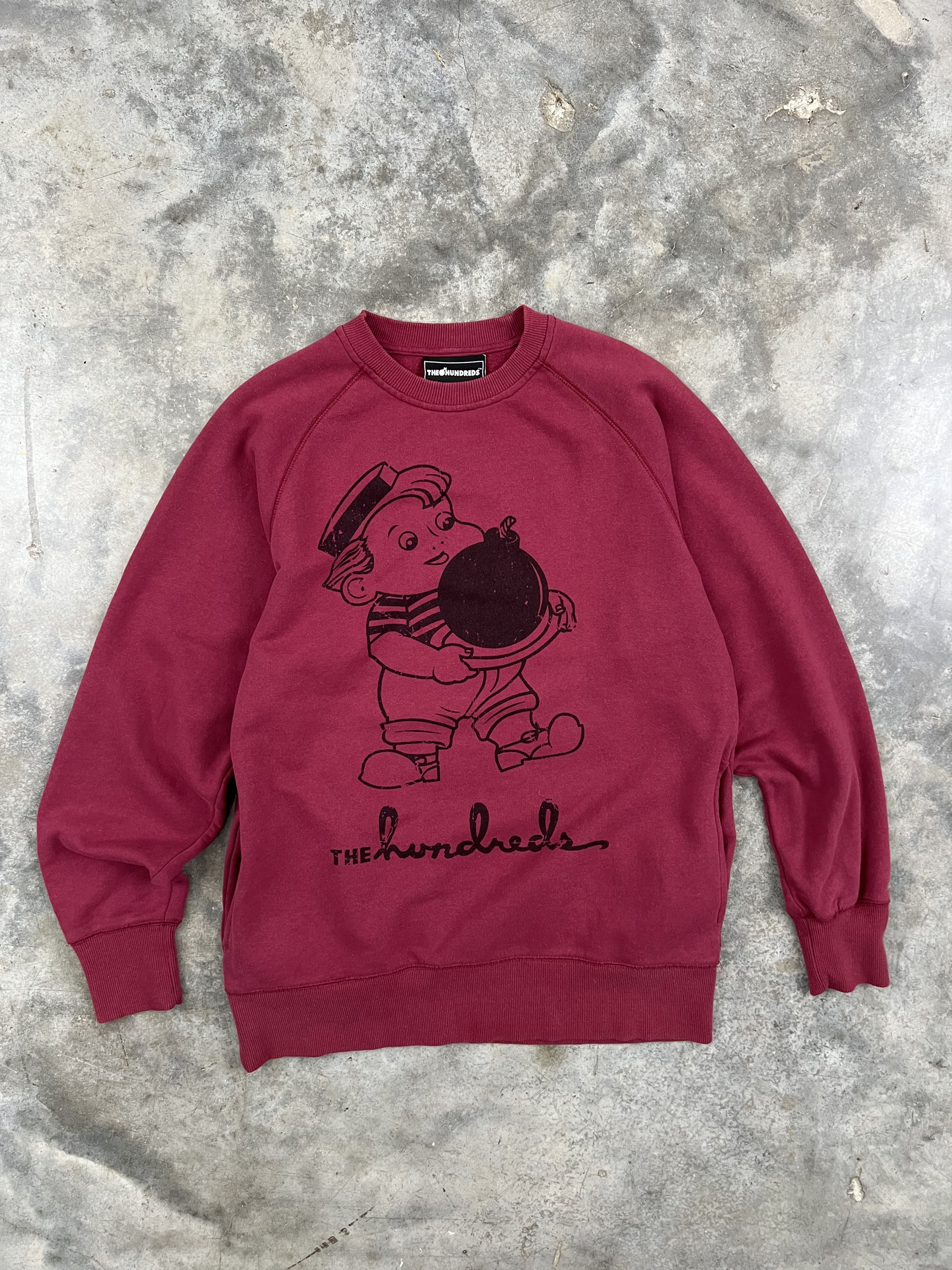 The Hundreds The Hundreds Sailor Bomb Boy Sweatshirt Burgundy Large Size US L / EU 52-54 / 3 - 1 Thumbnail