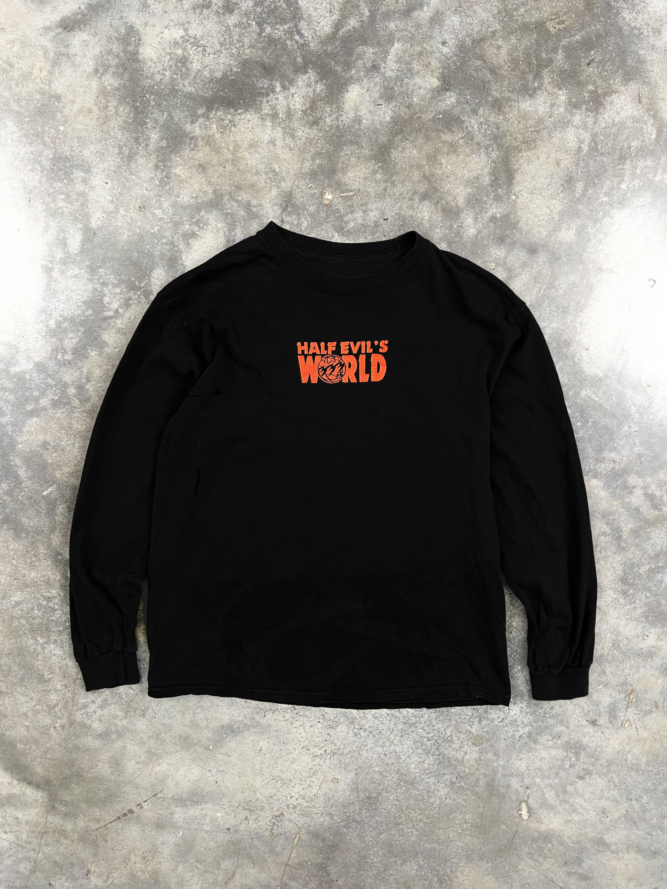 Half Evil Half Evil Wayne’s World Logo Tee Black Long Sleeve Medium Size US M / EU 48-50 / 2 - 1 Thumbnail