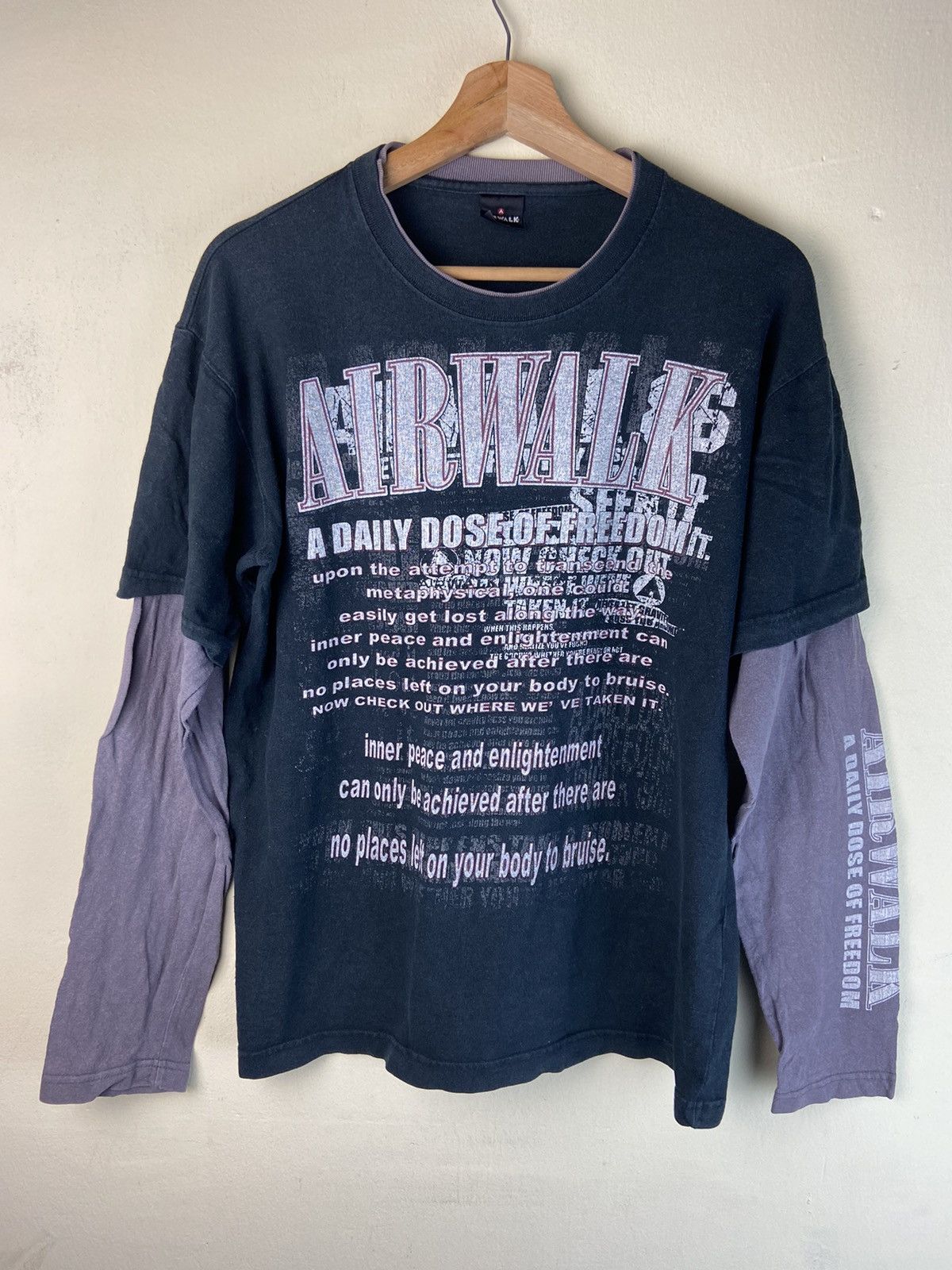 Airwalk VTG Airwalk Big Logo Spellout Special Art Long Sleeve Shirt Size US M / EU 48-50 / 2 - 1 Thumbnail