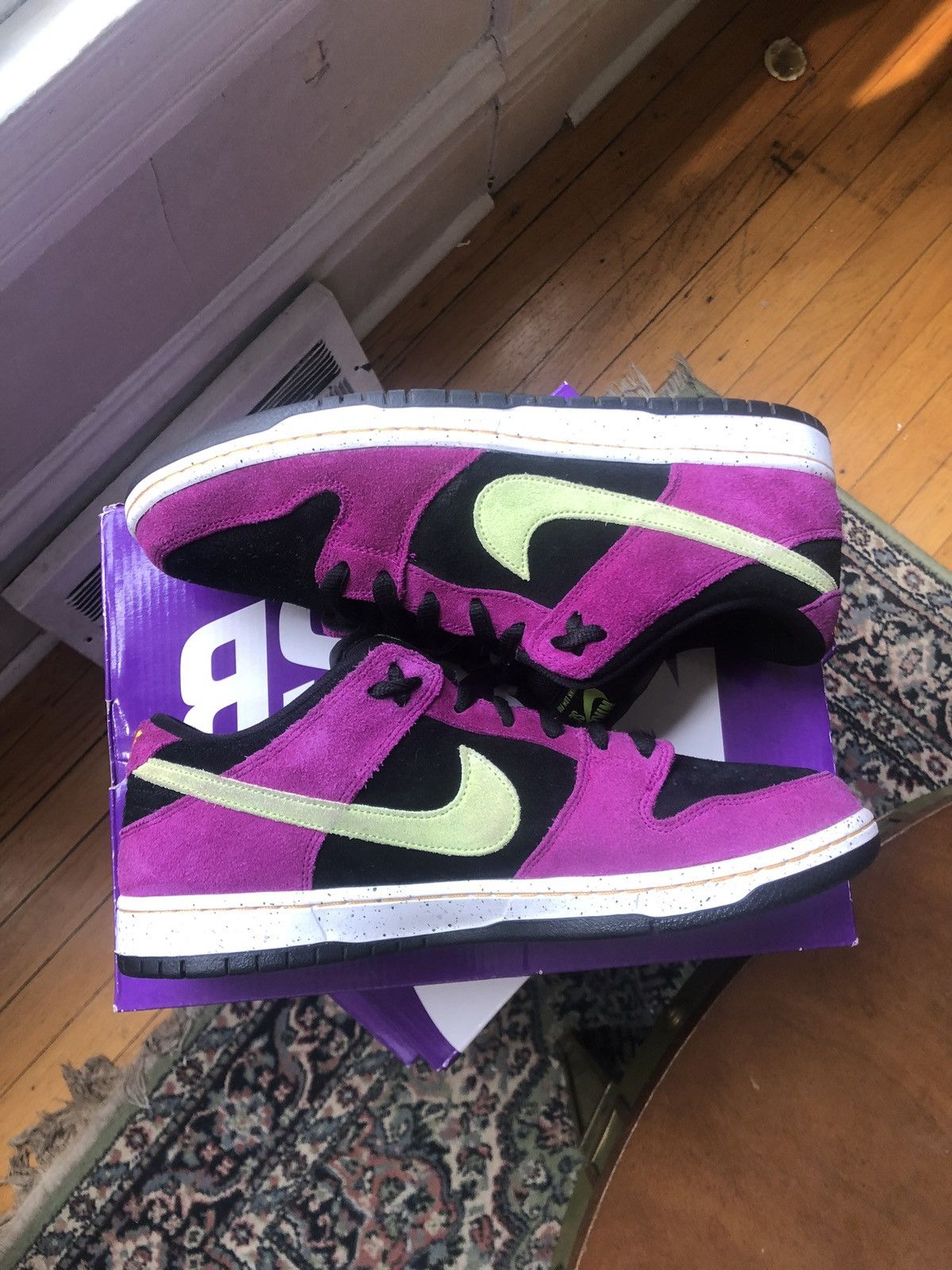 acg terra red plum dunks