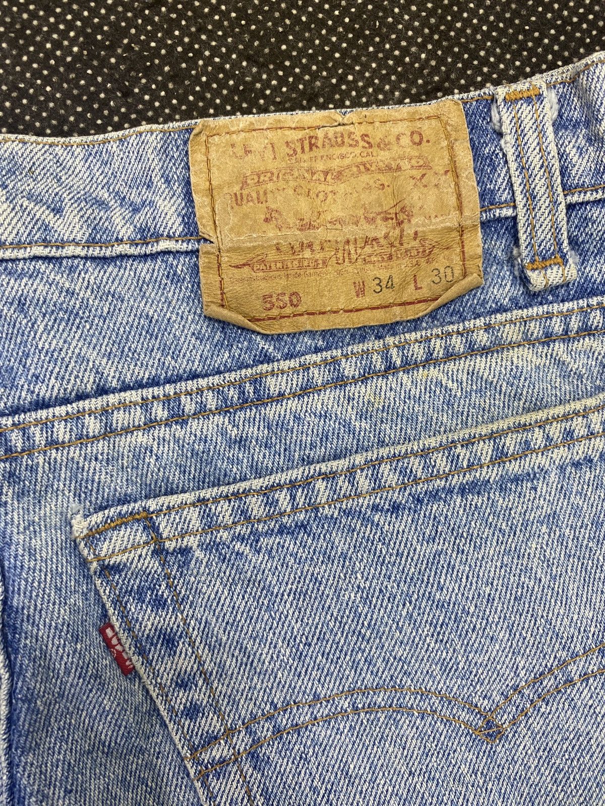 Levi's VINTAGE LEVIS 550 STONE WASH JEANS-J474 Size US 34 / EU 50 - 11 Thumbnail