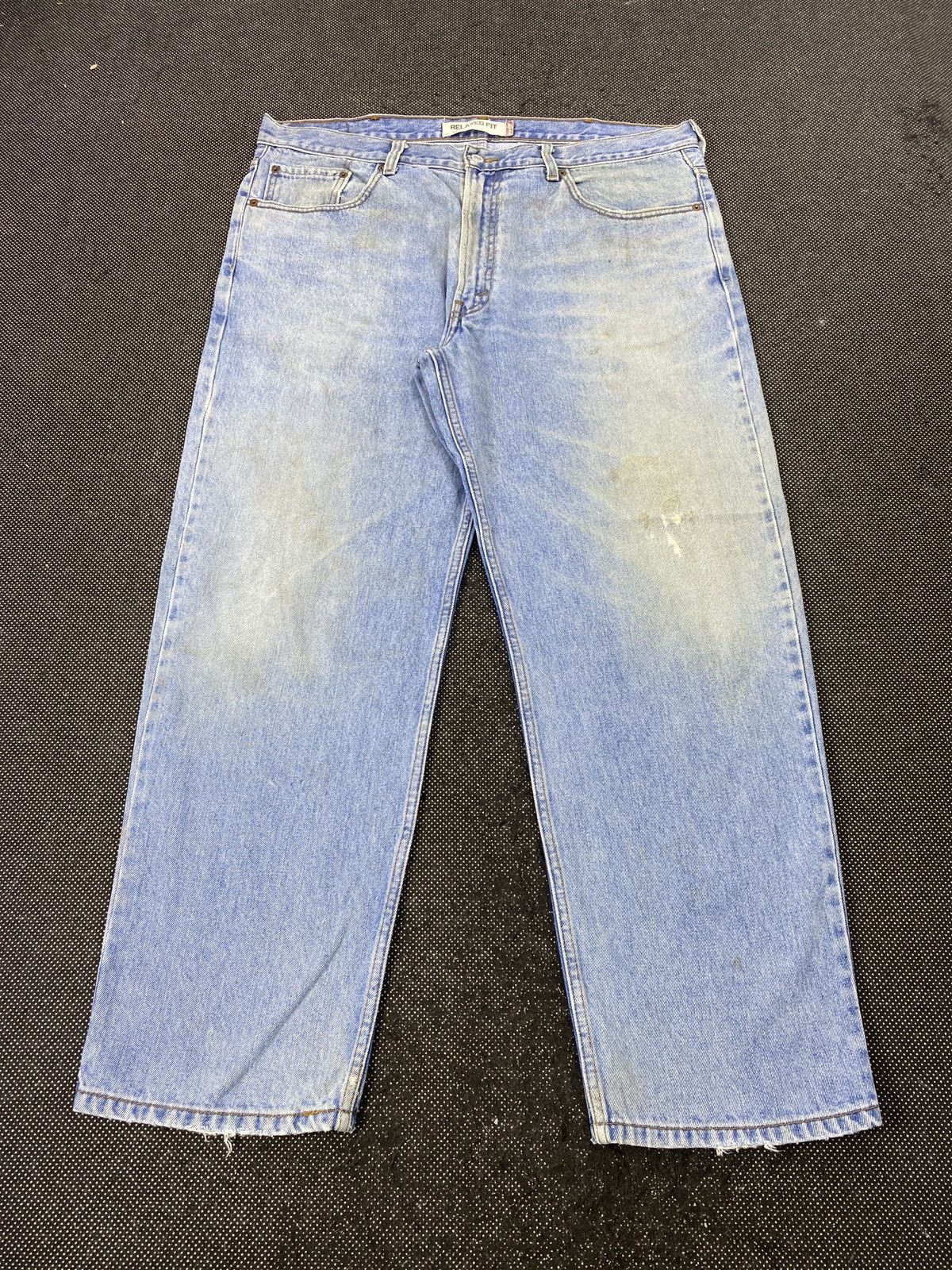 Levi's VINTAGE LEVIS 550 BLUE WASH JEANS-J475 Size US 41 - 2 Thumbnail