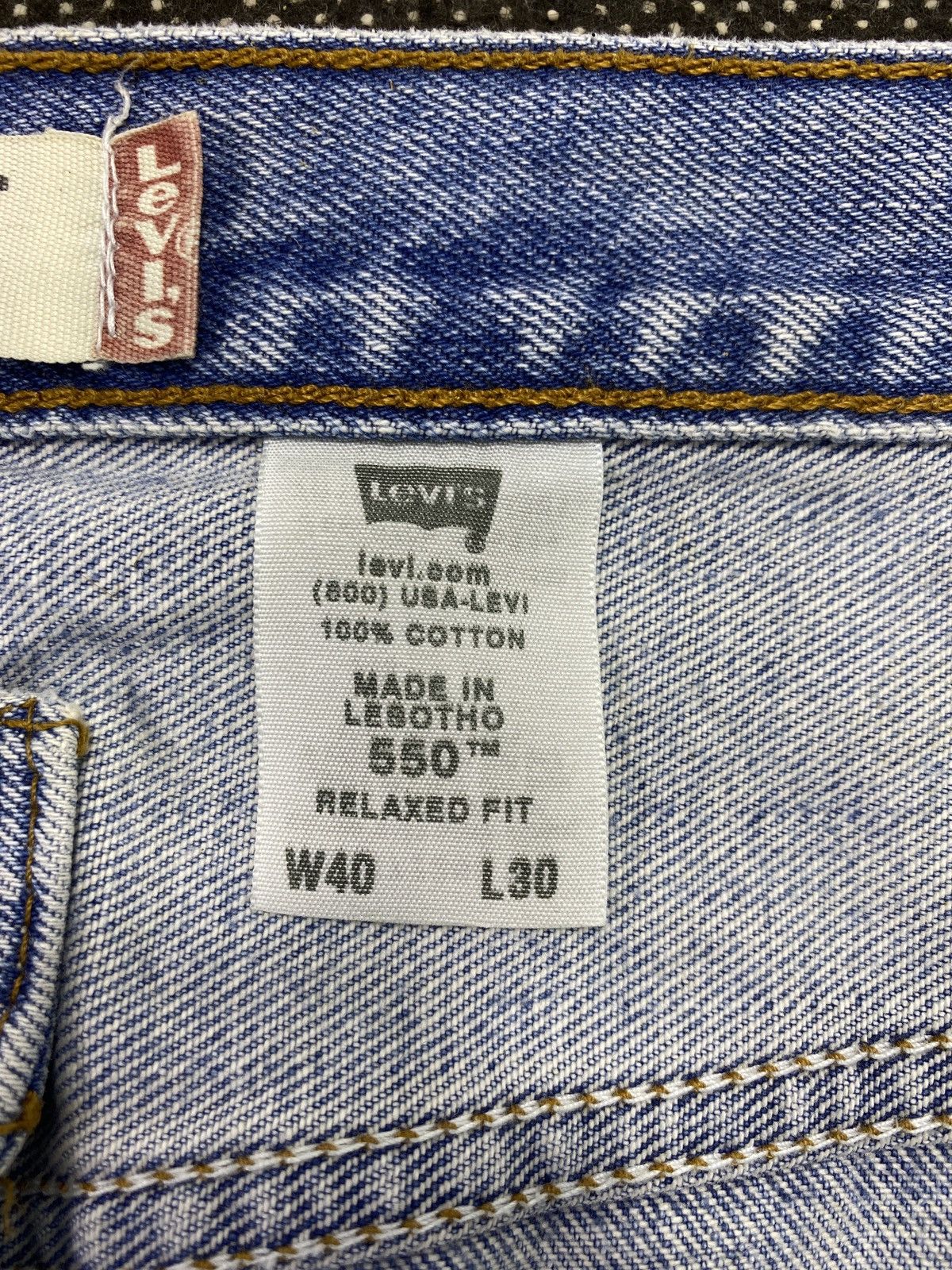 Levi's VINTAGE LEVIS 550 BLUE WASH JEANS-J475 Size US 41 - 7 Thumbnail