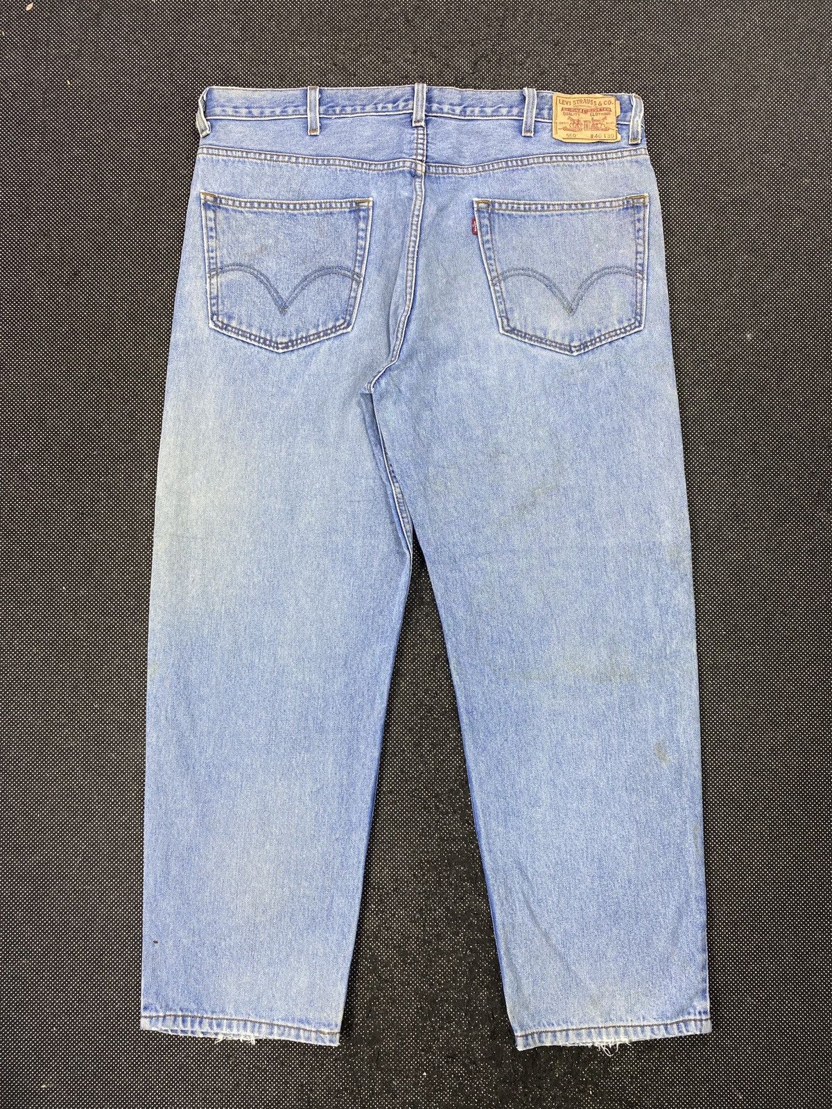 Levi's VINTAGE LEVIS 550 BLUE WASH JEANS-J475 Size US 41 - 3 Thumbnail