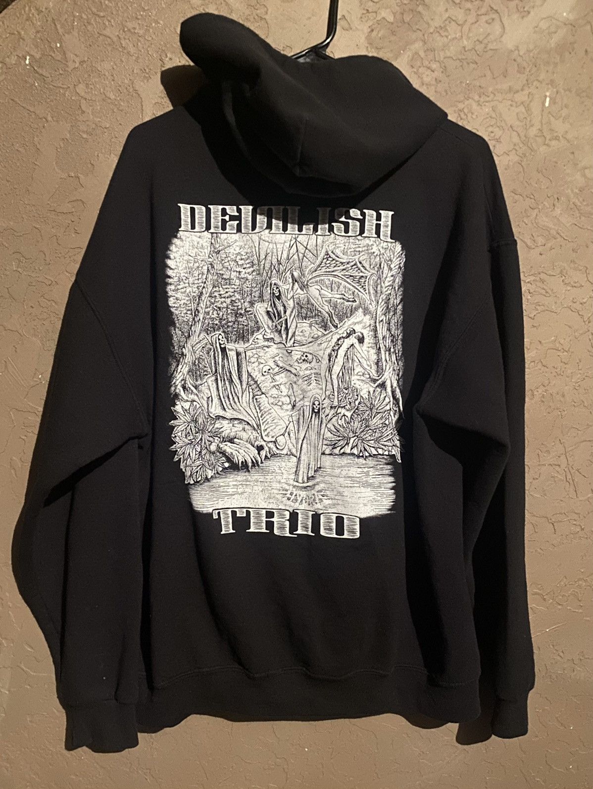 Fuck The Population Devilish Trio Hoodie | Grailed