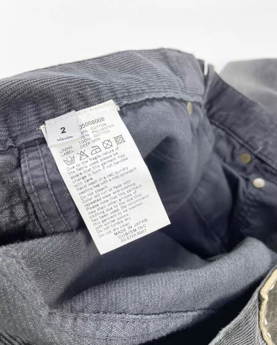 VISVIM ICT FLUXUS 03 CORDS