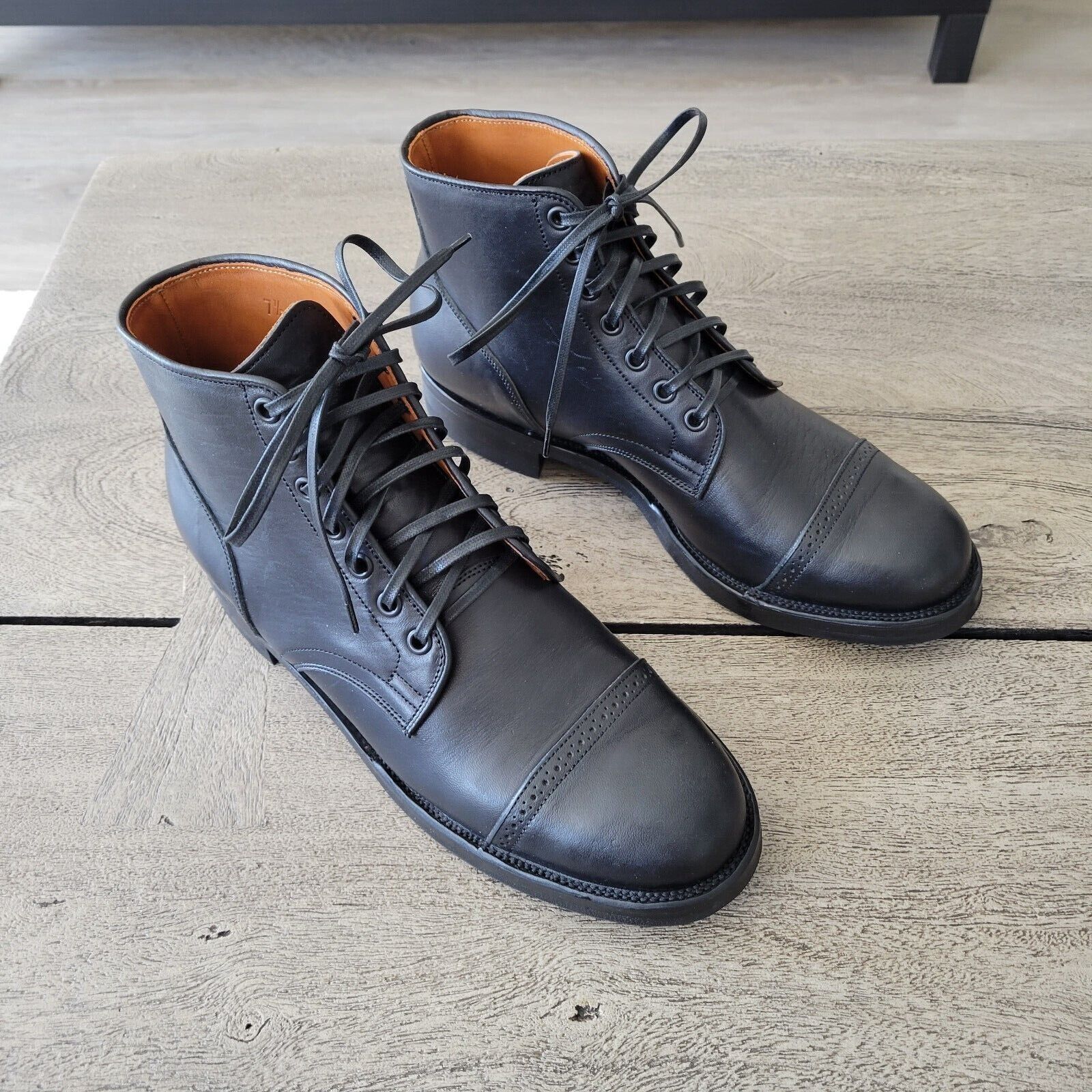 Viberg Viberg Service Boot - Shinki Black Latigo Horsehide | Grailed