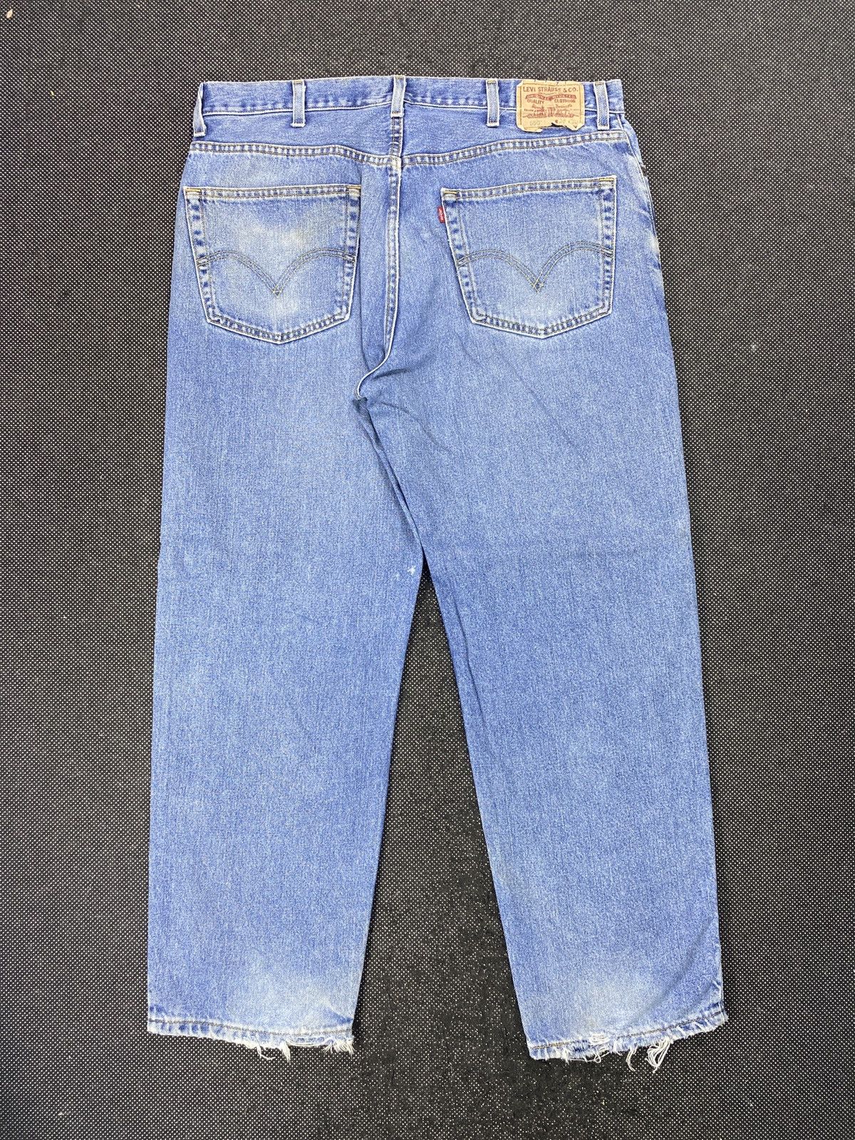 Levi's VINTAGE LEVIS 550 BLUE WASH JEANS-J476 Size US 39 - 3 Thumbnail