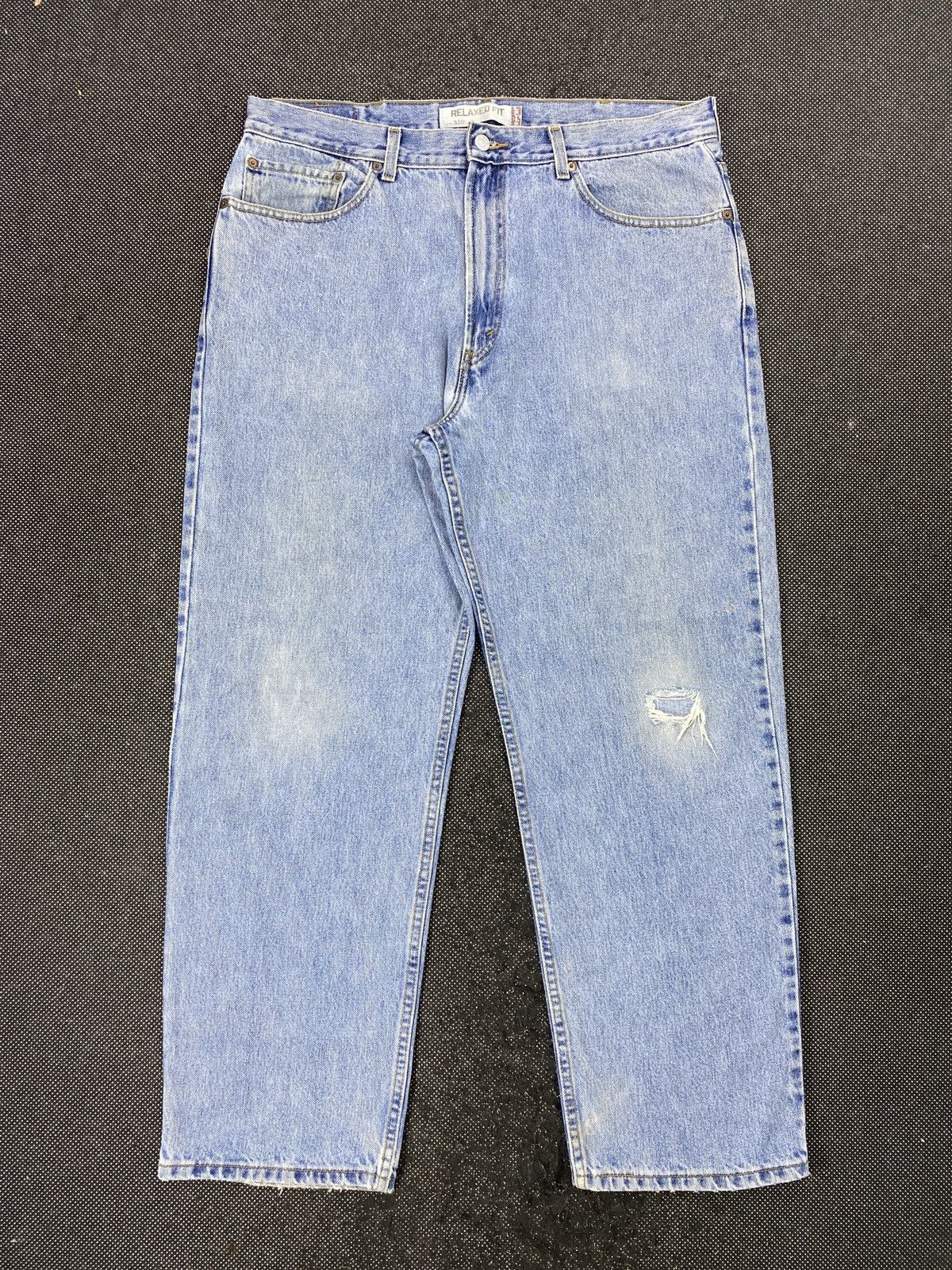 Levi's VINTAGE LEVIS 550 DISTRESSED BLUE JEANS-J477 Size US 38 / EU 54 - 1 Thumbnail