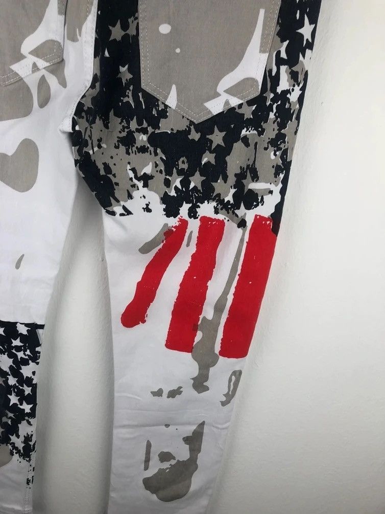 America Flag Motive Art Pants