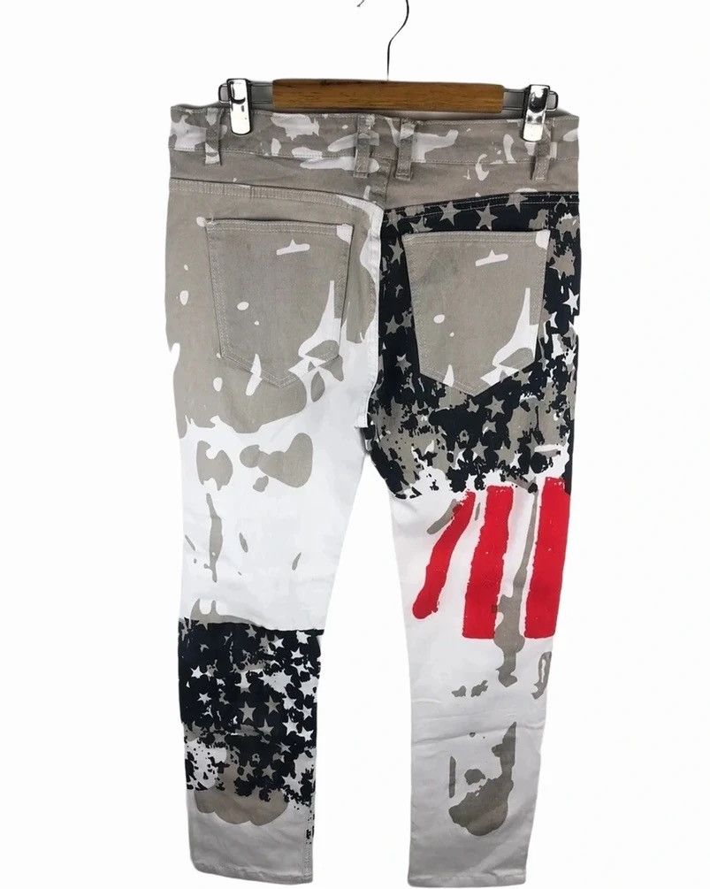 America Flag Motive Art Pants