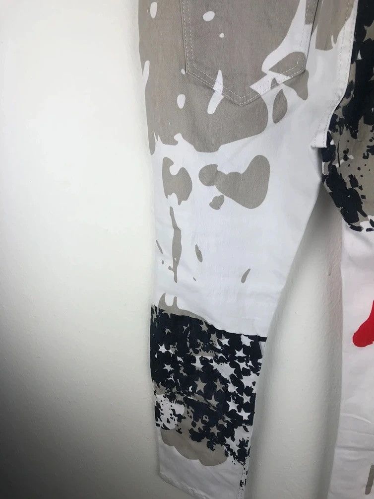 America Flag Motive Art Pants