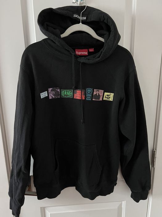 Supreme bless shop hooded sweatshirt black