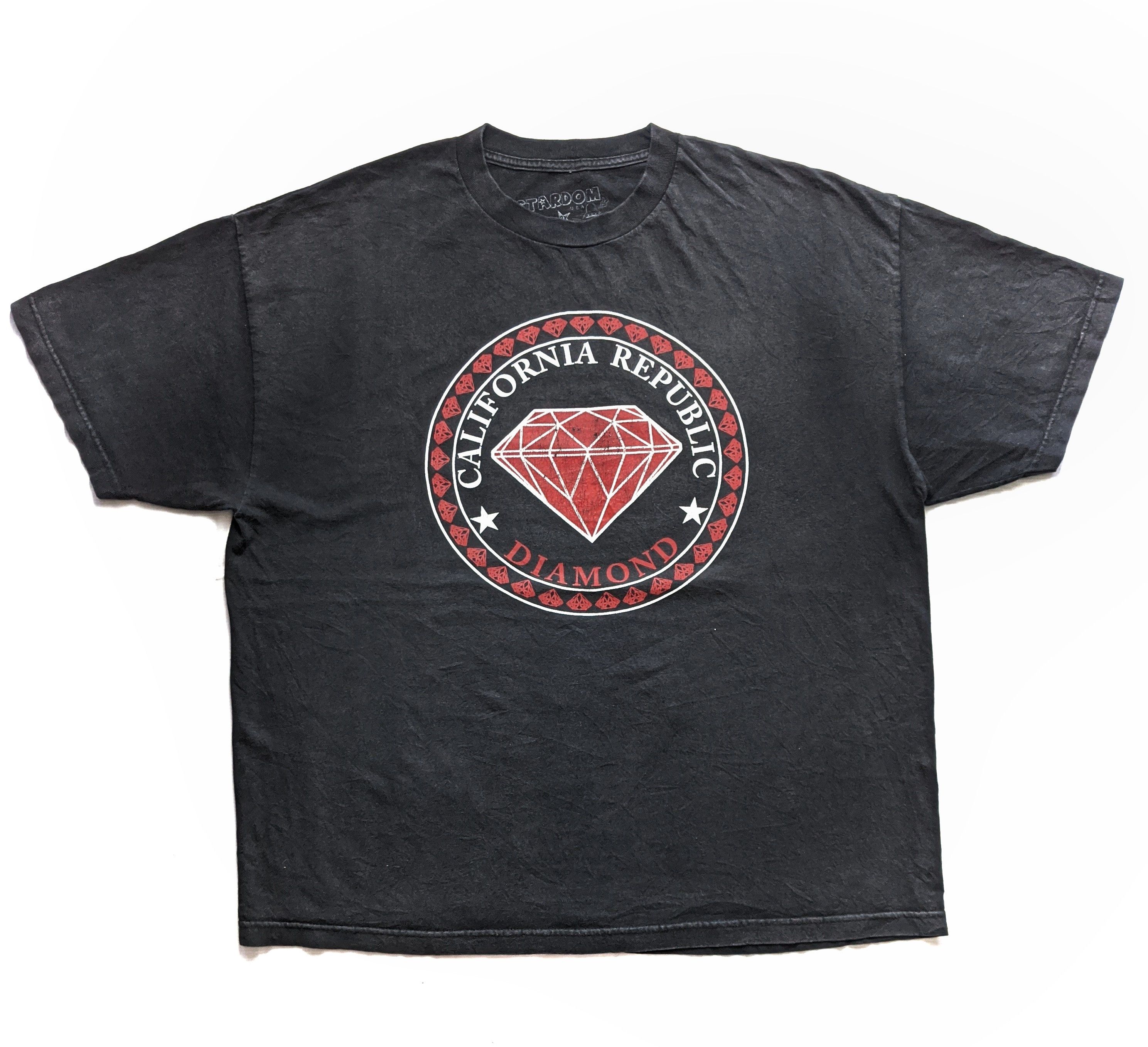 Diamond Supply Co. × Vintage Vintage Diamond Supply Co California Republic T Shirt Size US XXL / EU 58 / 5 - 1 Thumbnail