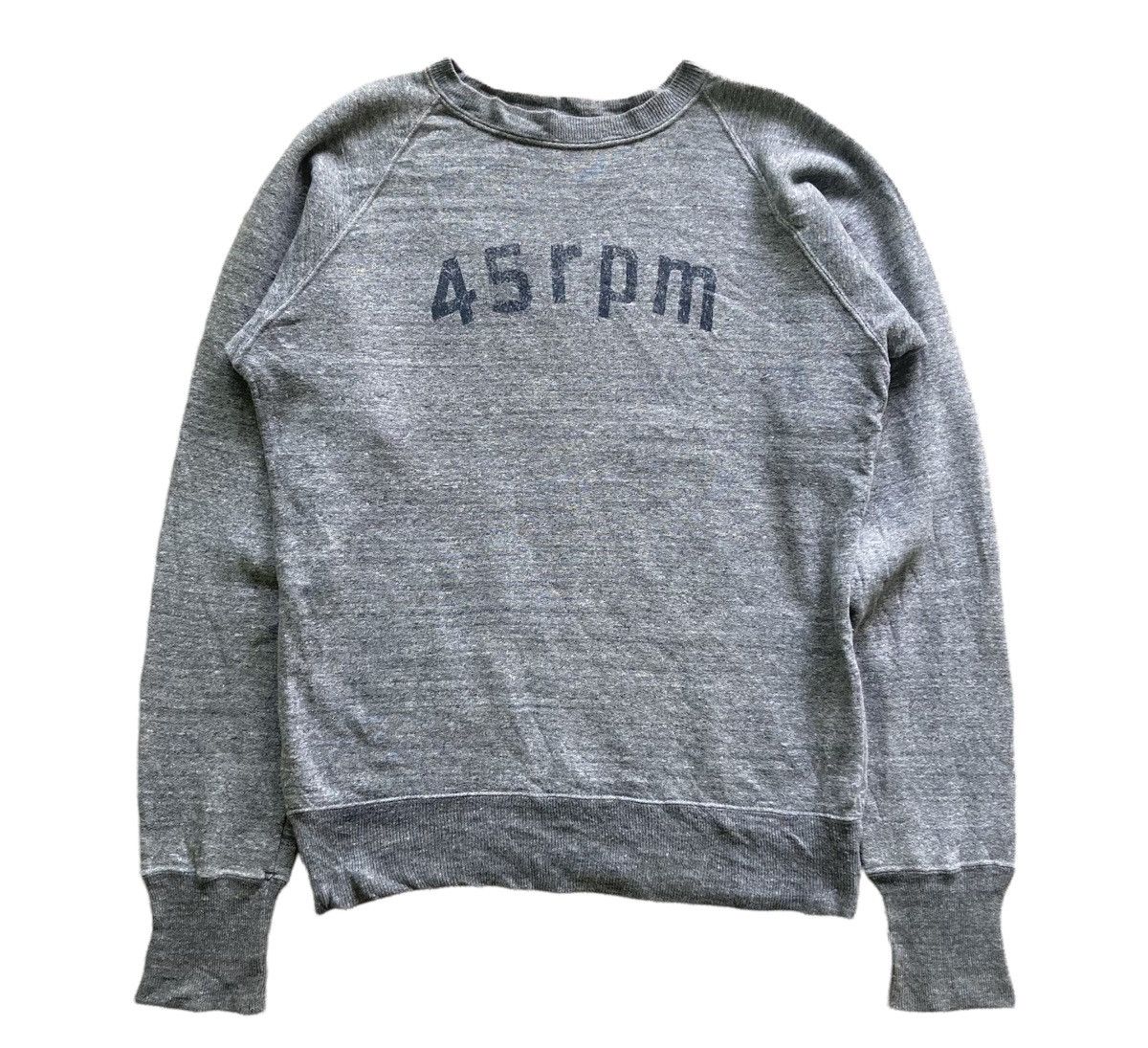 45rpm Vintage 45RPM Spell Out Sweatshirts Size US M / EU 48-50 / 2 - 1 Thumbnail
