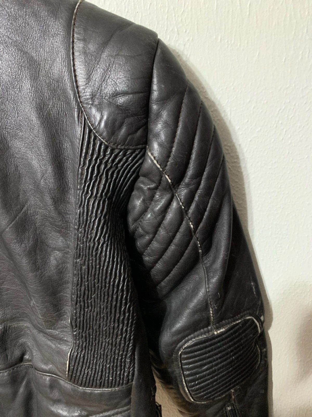 Vintage Vintage 1980s Motorcycle Leather Jacket Size US S / EU 44-46 / 1 - 6 Thumbnail