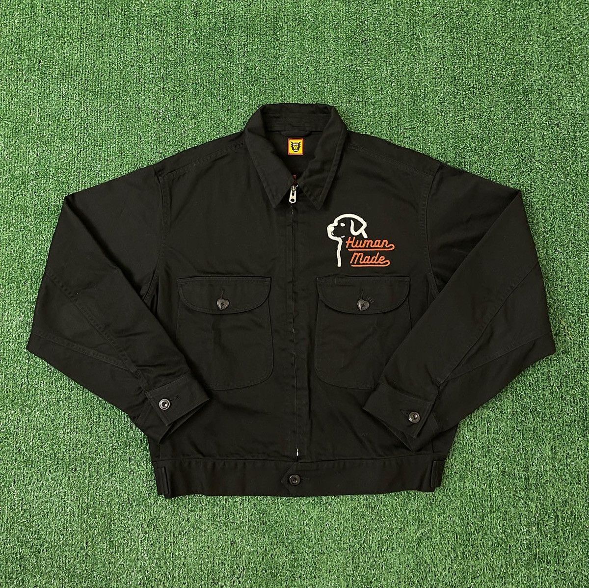 Human Made Work Jacket “Black HM Dog Work Jacket”