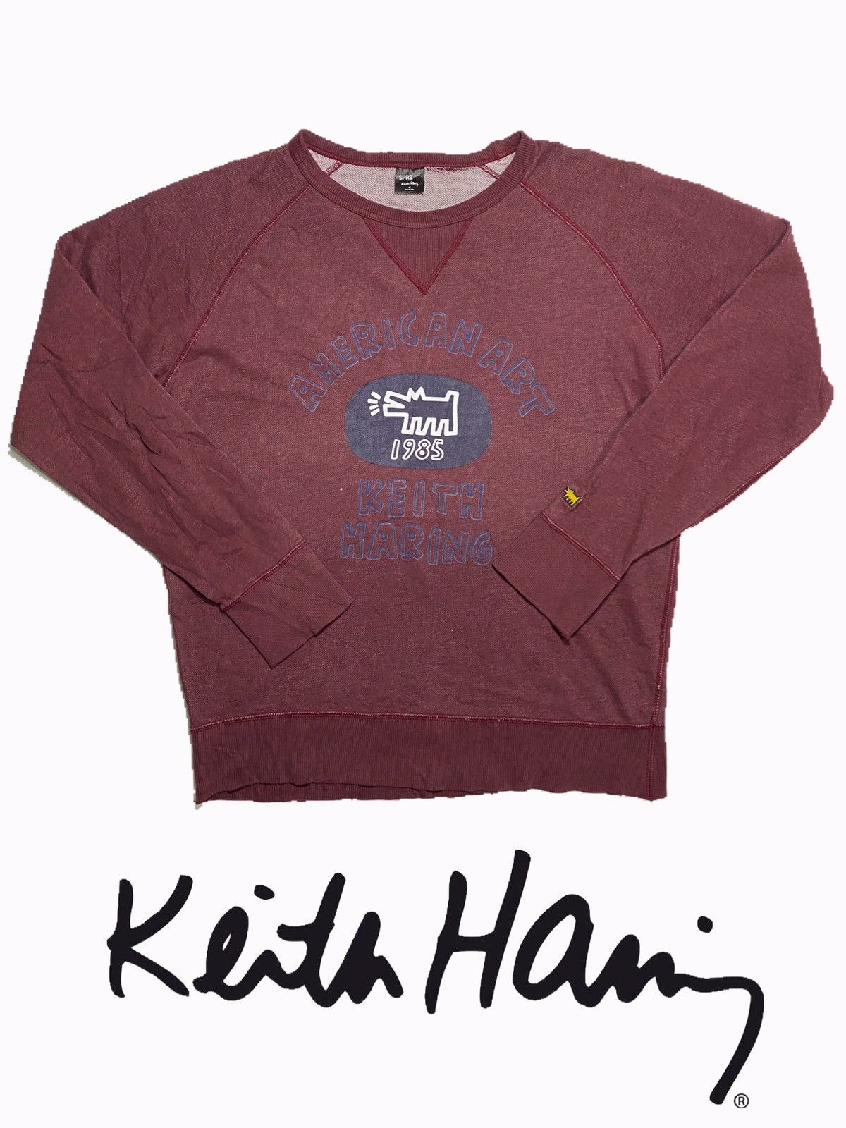 Designer × Keith Haring Keith Haring Sprz Uniqlo art design Vintage Crew neck Size US M / EU 48-50 / 2 - 1 Thumbnail