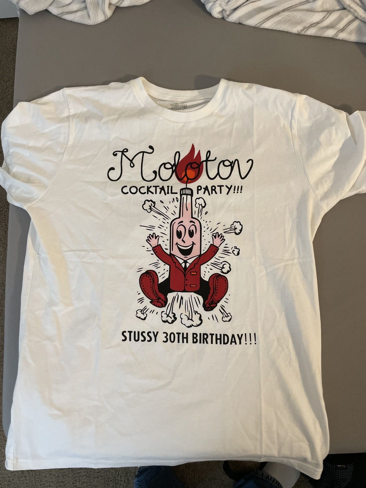 stussy cocktail shirt カクテル柄 STUSSY(ステューシー) / 30周年記念/カクテルパーティー/Tシャツ