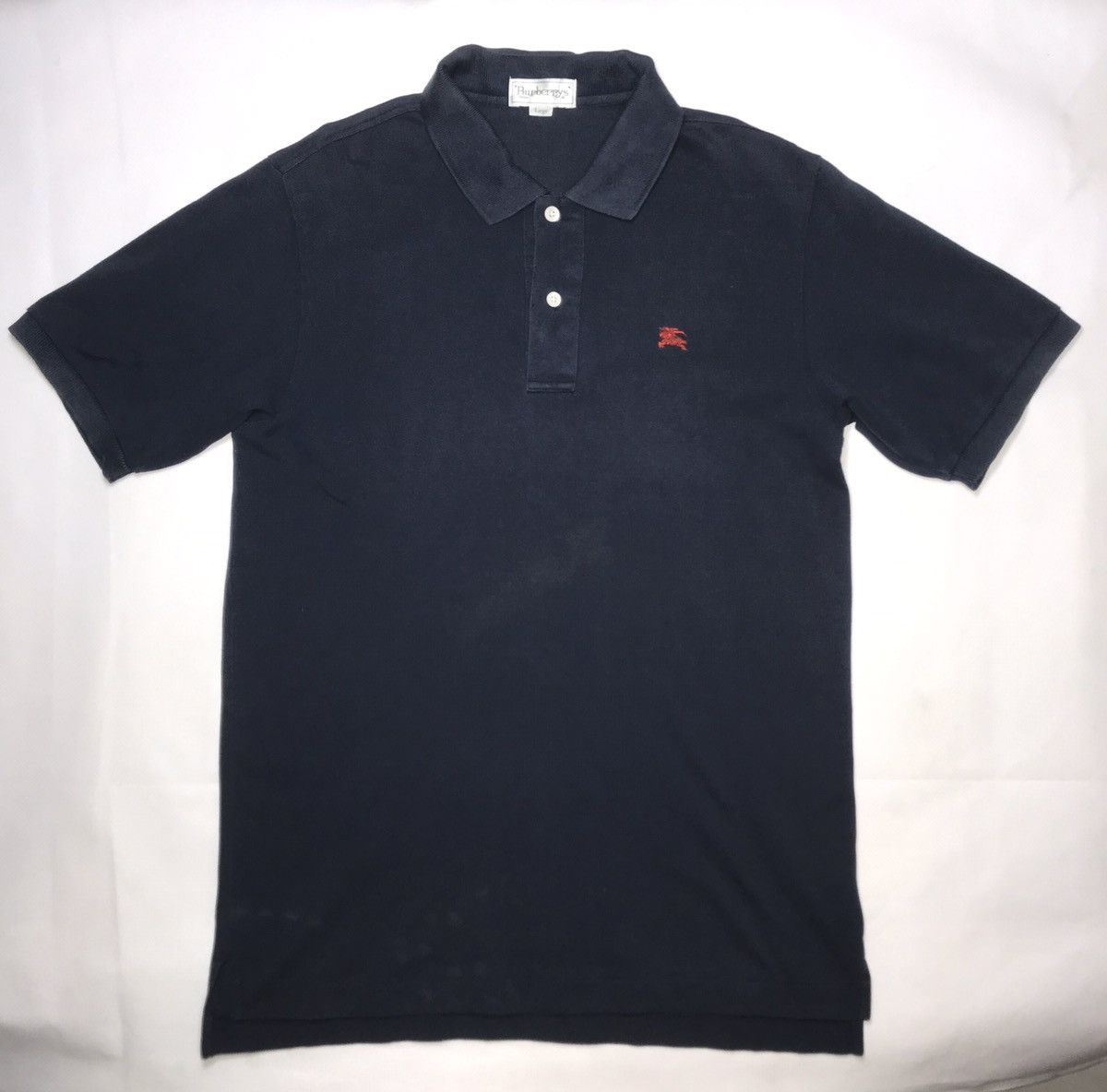 Burberry Burberry’s Polo Shirt Vintage Japan Made rare England off Size US L / EU 52-54 / 3 - 1 Thumbnail