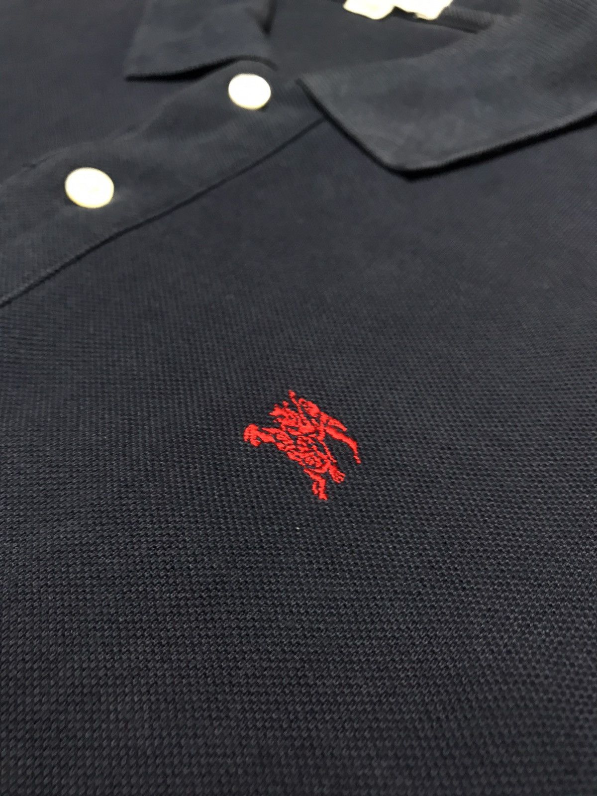 Burberry Burberry’s Polo Shirt Vintage Japan Made rare England off Size US L / EU 52-54 / 3 - 3 Thumbnail