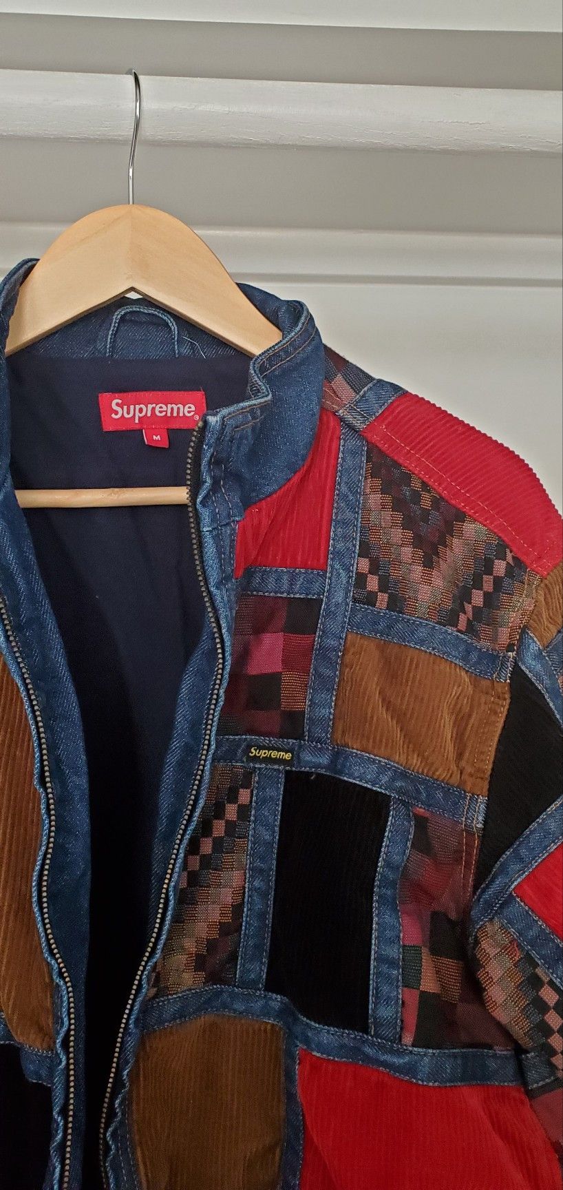 Supreme Supreme corduroy patchwork denim jacket | Grailed