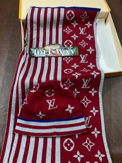 Lv Beanie Hat And Scarf