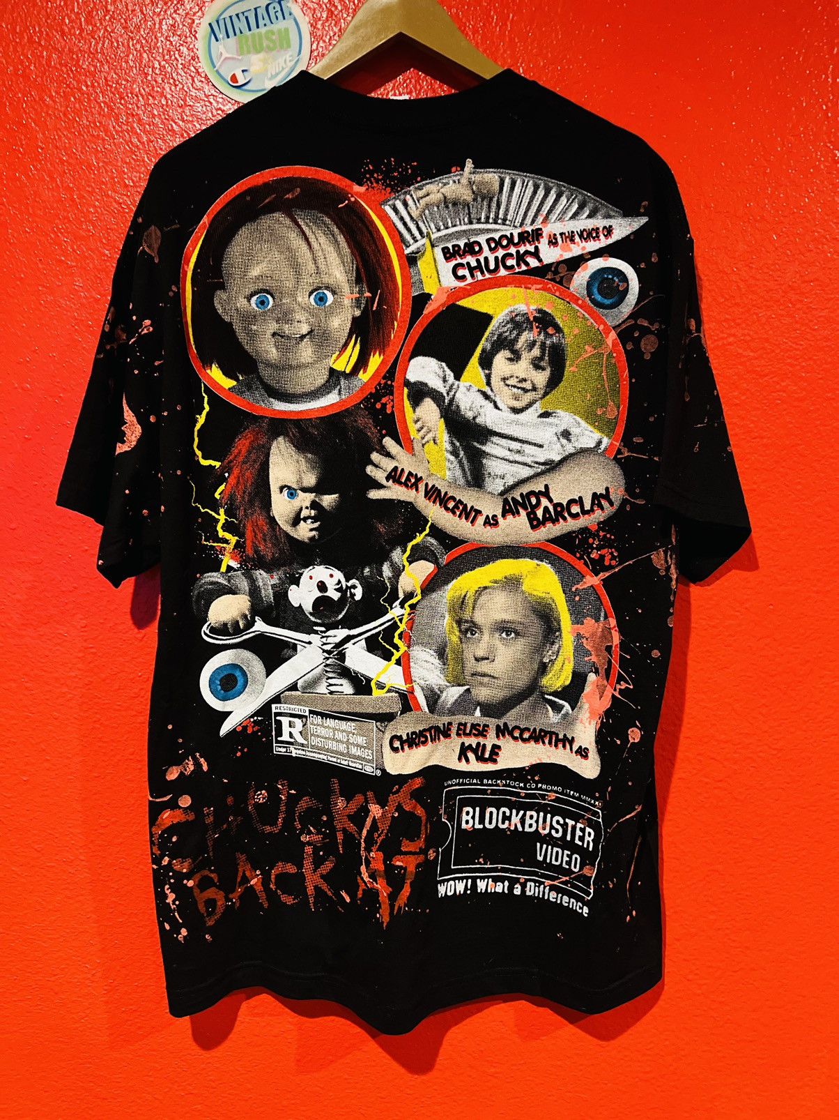 Chucky Tee All Over Print Shop Childs Play Movie Promo Bride Of Chucky hotsell