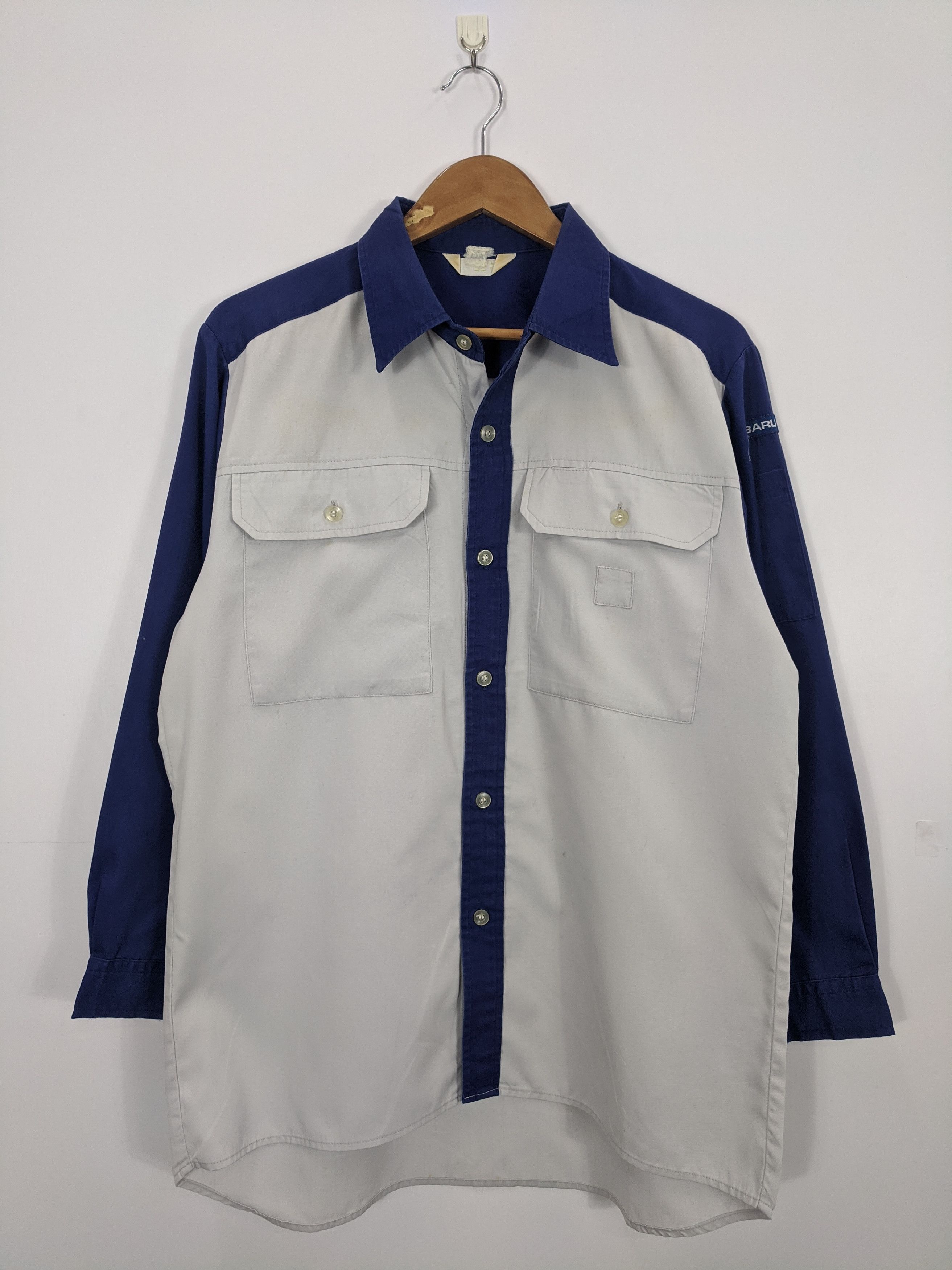 Japanese Brand × Vintage Vintage Subaru Racing Shirt Jacket Size US L / EU 52-54 / 3 - 1 Thumbnail