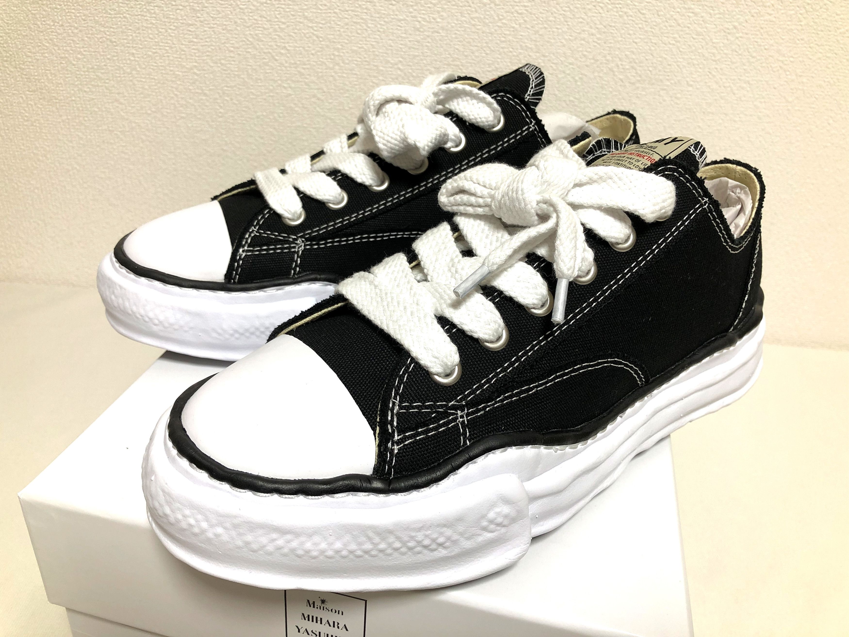 Miharayasuhiro MIHARA YASUHIRO PETERSON OG Sole Canvas Low-top black 42 |  Grailed