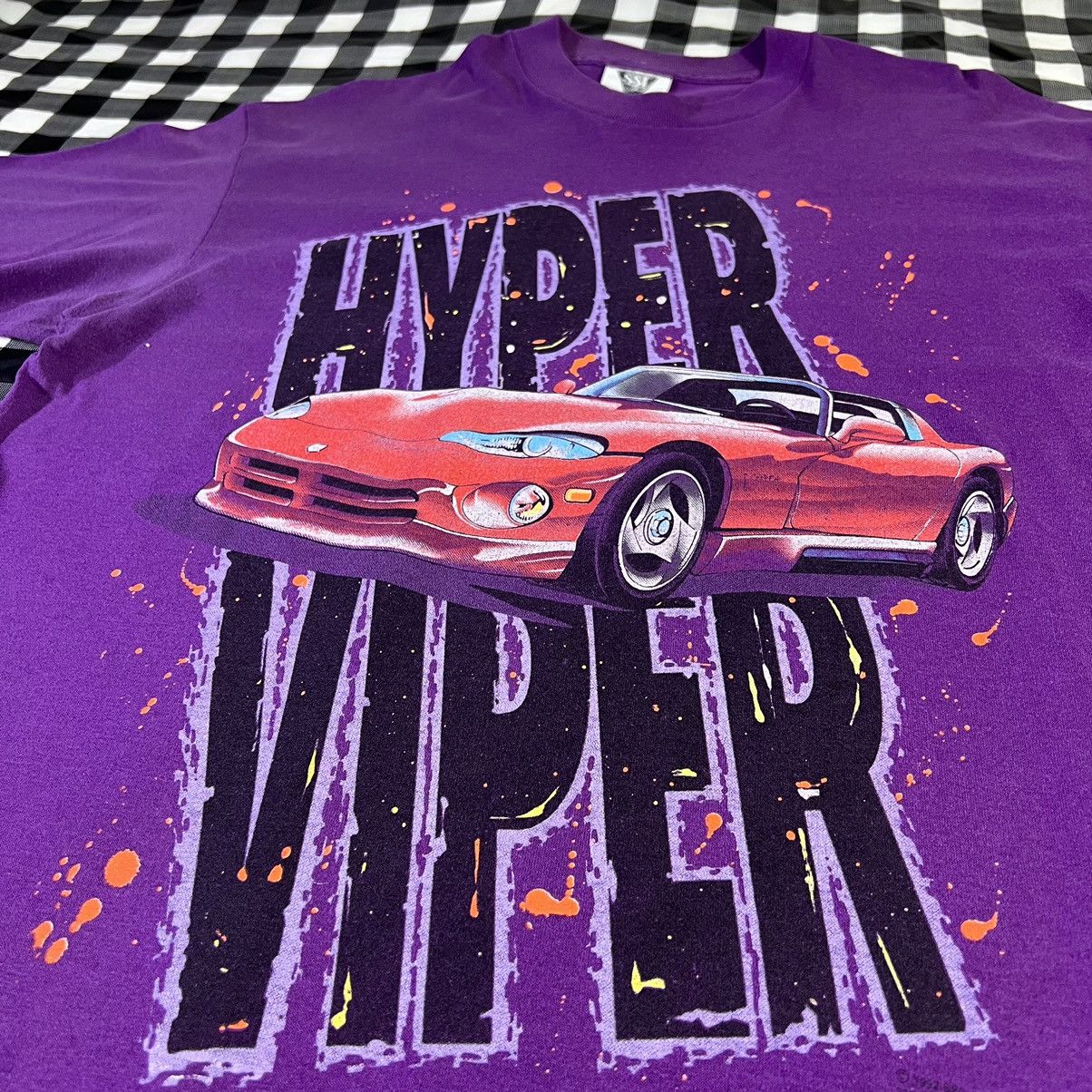 Vintage Dodge Viper SSI Hyper Viper 1992 Racing Car Vintage T Shirt Size US XL / EU 56 / 4 - 3 Thumbnail