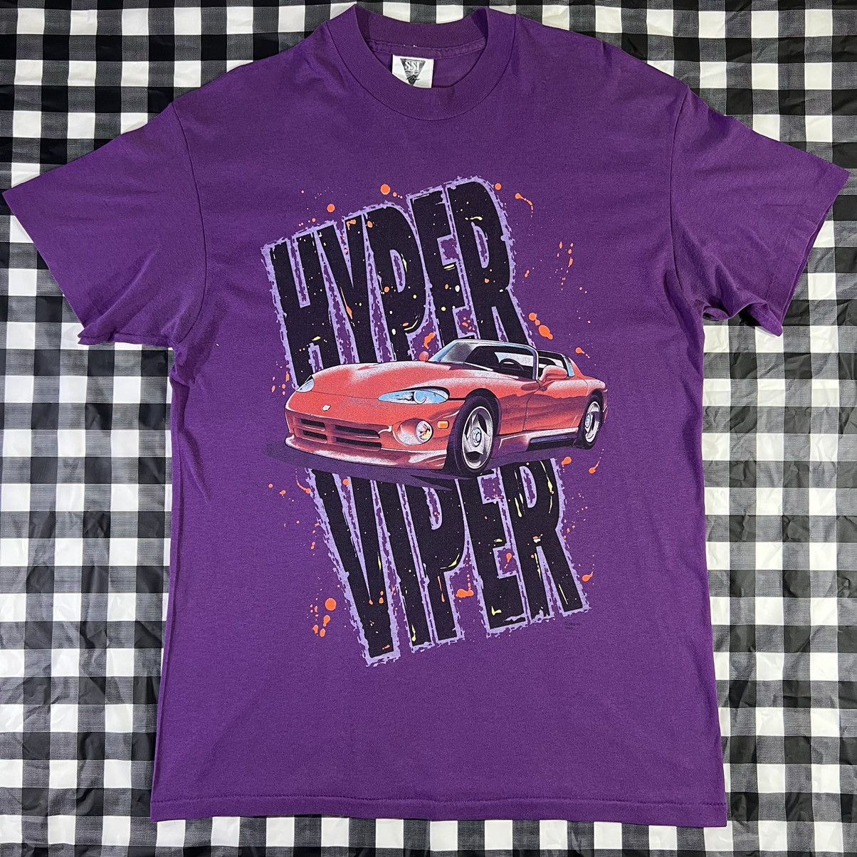 Vintage Dodge Viper SSI Hyper Viper 1992 Racing Car Vintage T Shirt Size US XL / EU 56 / 4 - 1 Thumbnail