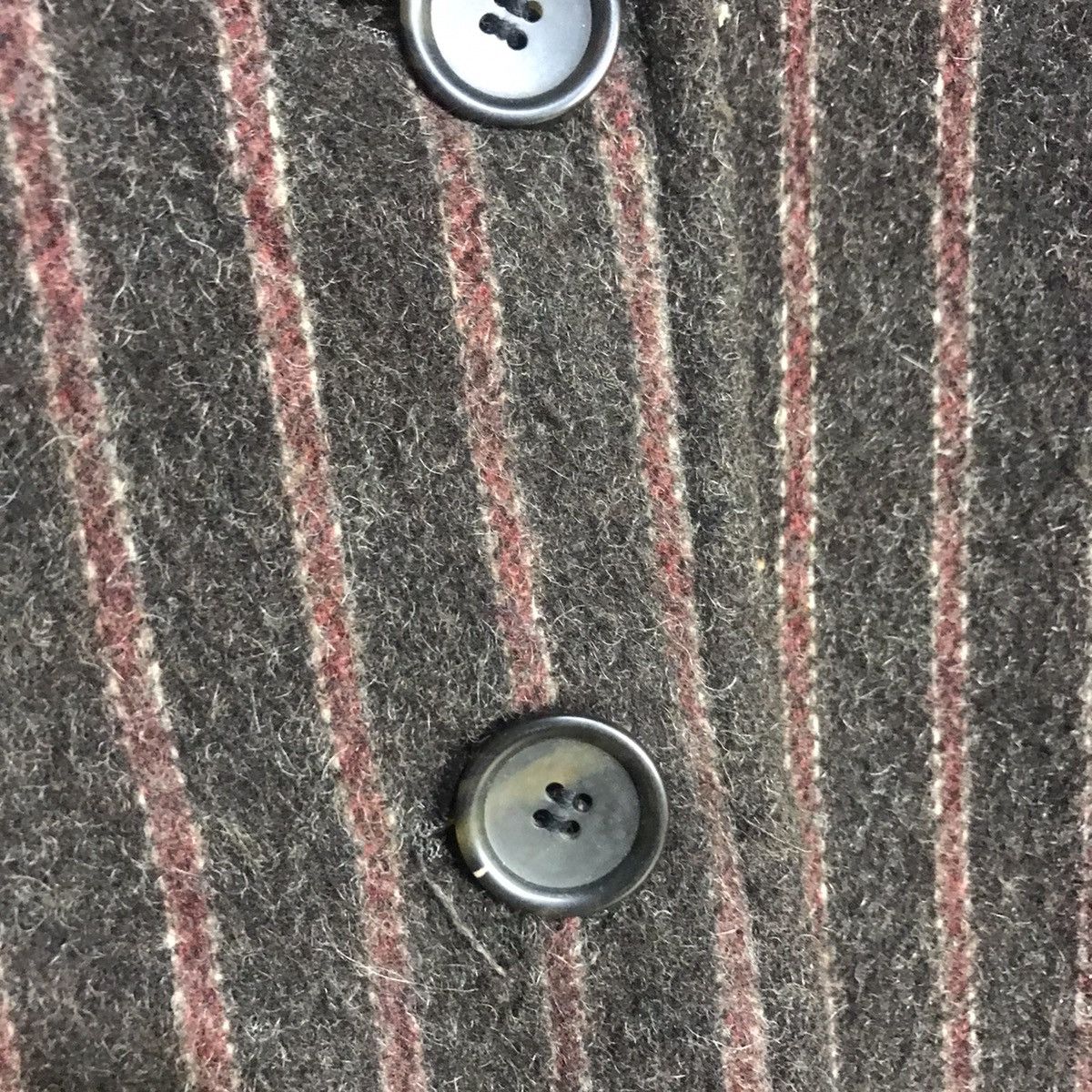 PPFM Ppfm stripes long wool coat Size US L / EU 52-54 / 3 - 4 Thumbnail