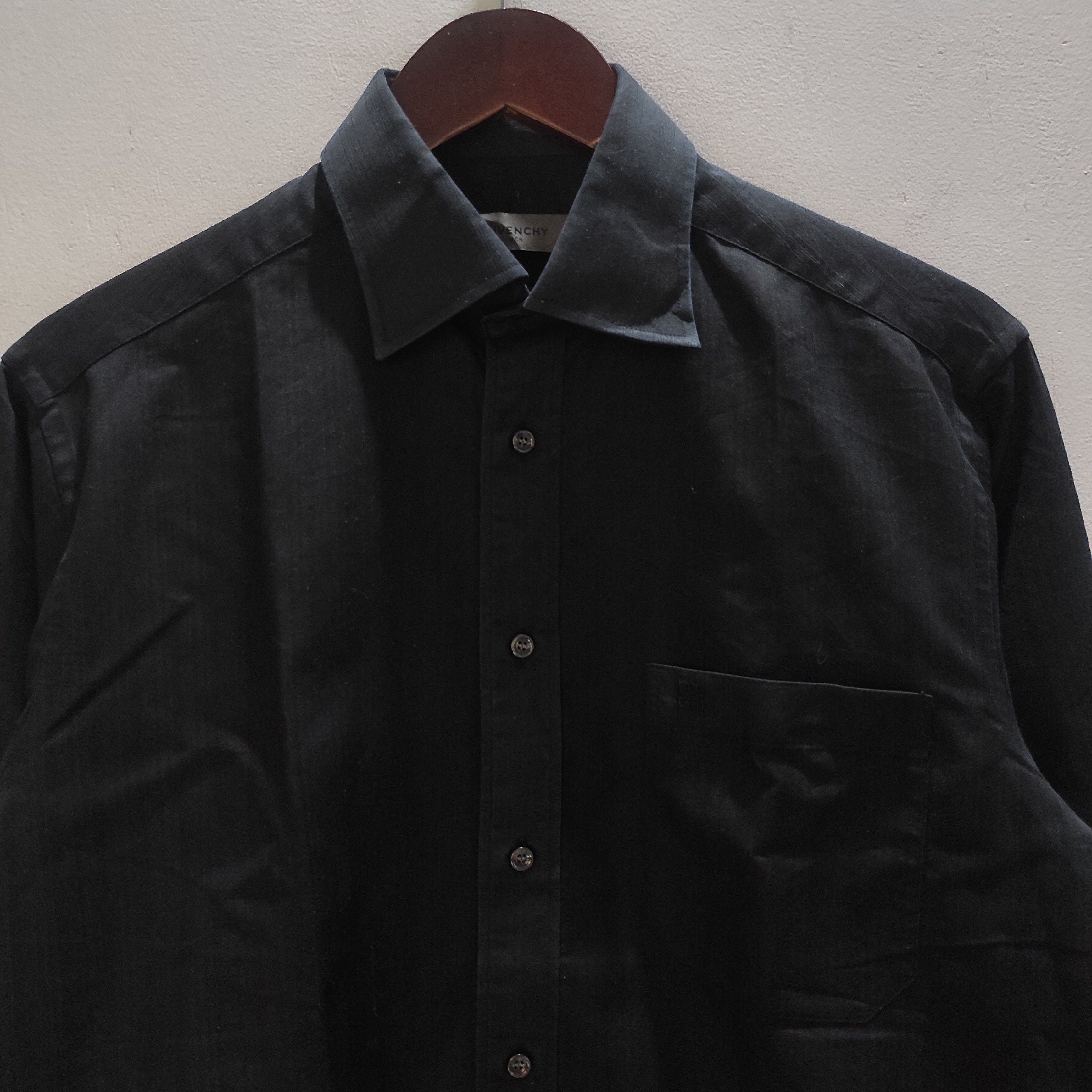 Givenchy Givenchy Men shirt button up black Size US M / EU 48-50 / 2 - 2 Thumbnail