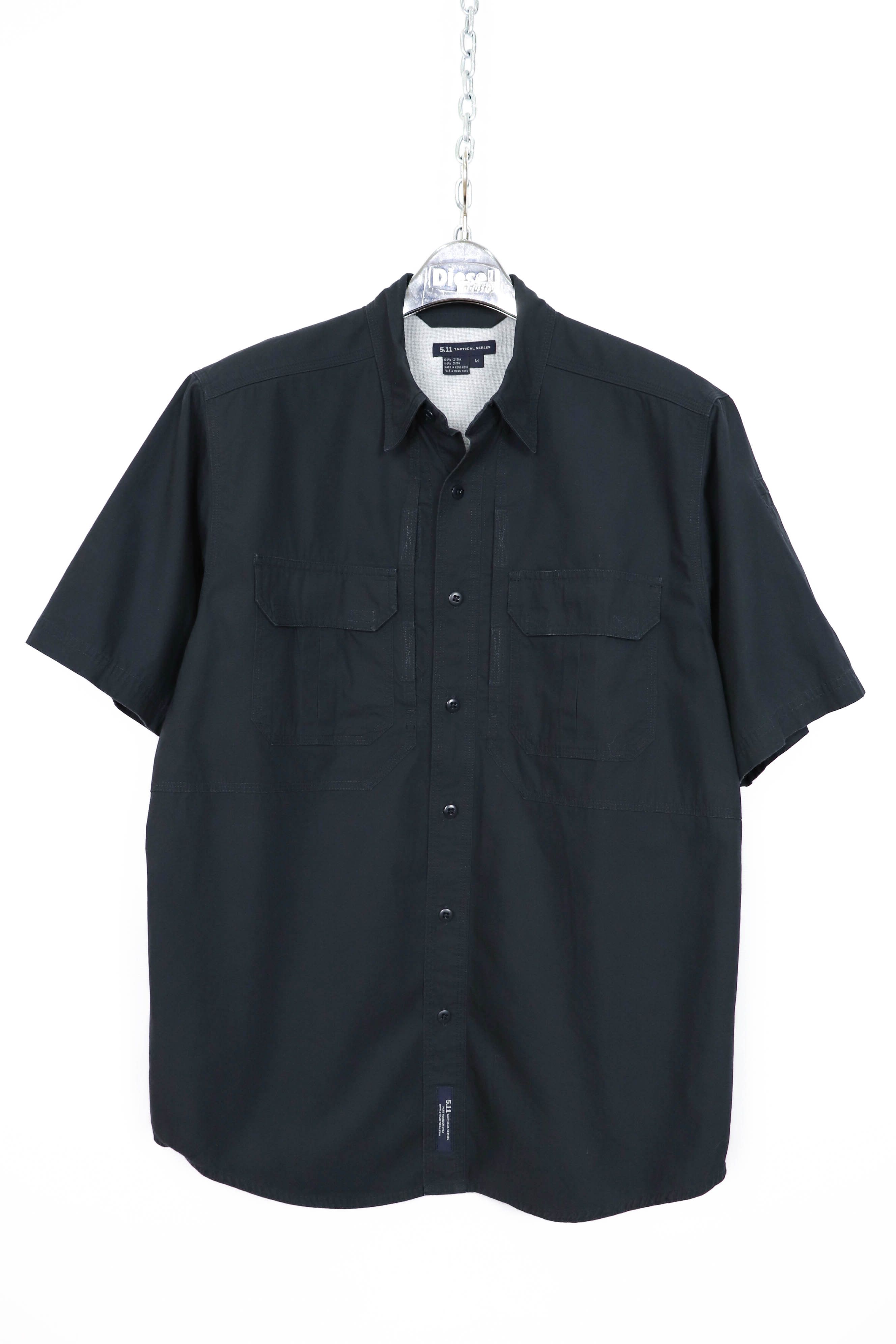 Military 5.11 Tactical Series Hong Kong Black Cotton Utility Shirt