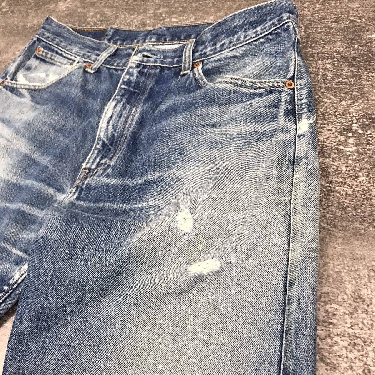 Levi's Distressed Levi’s 521 02 P44 Button Jeans Size US 33 - 13 Thumbnail