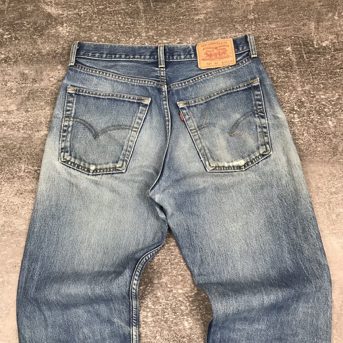 Levi's Distressed Levi’s 521 02 P44 Button Jeans Size US 33 - 2 Thumbnail