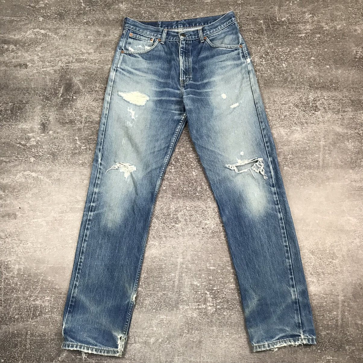 Levi's Distressed Levi’s 521 02 P44 Button Jeans Size US 33 - 4 Thumbnail