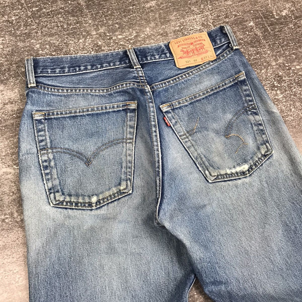 Levi's Distressed Levi’s 521 02 P44 Button Jeans Size US 33 - 20 Thumbnail